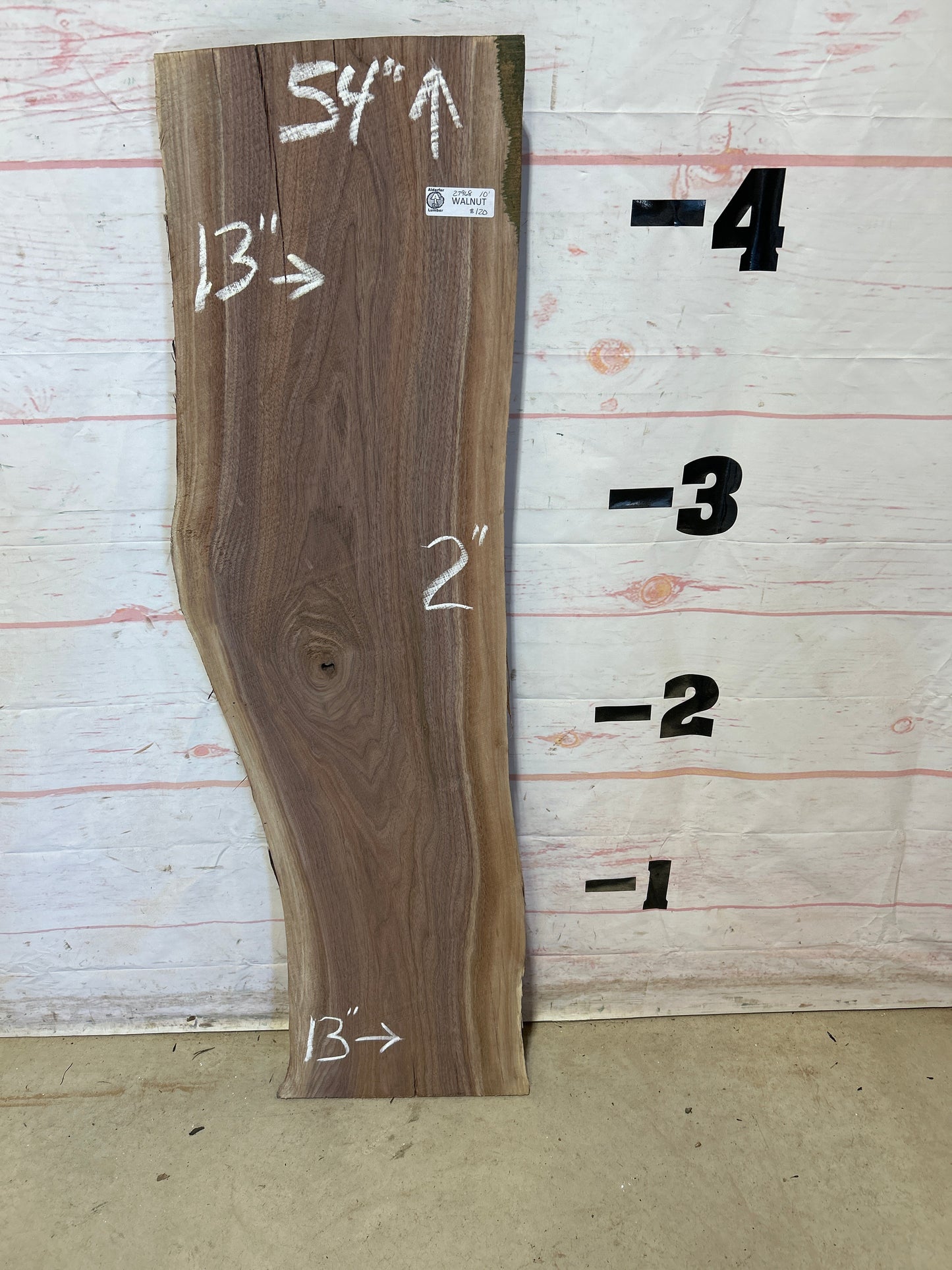Live Edge Walnut Sku#27968G-10