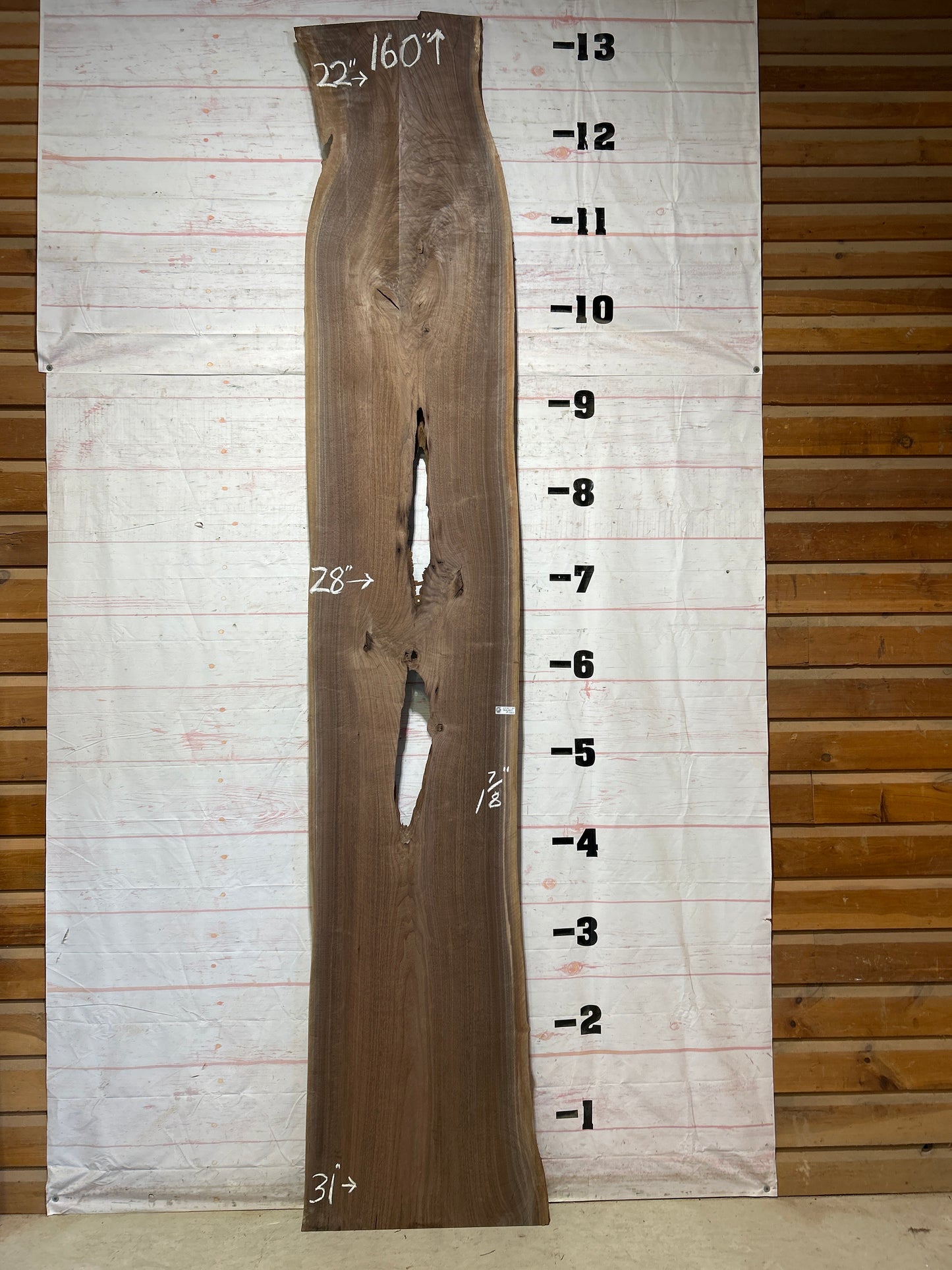 Live Edge Walnut Sku#28347-60