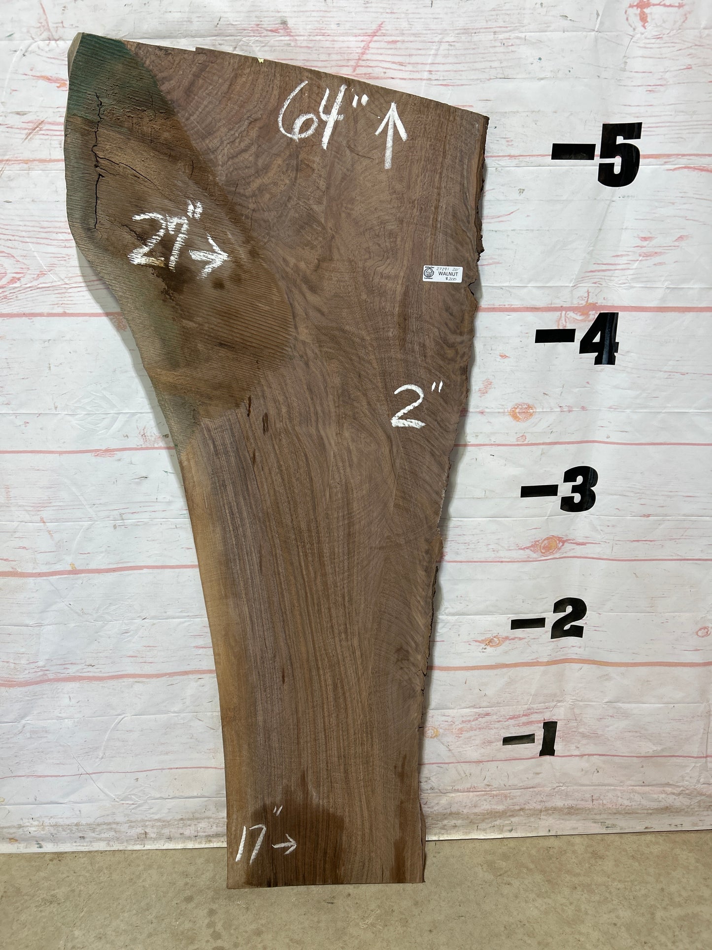 Live Edge Walnut Sku#27291A-20
