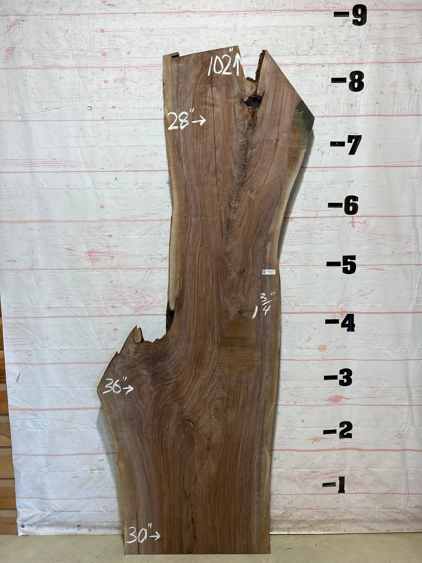 Live Edge Walnut Sku#27467-40