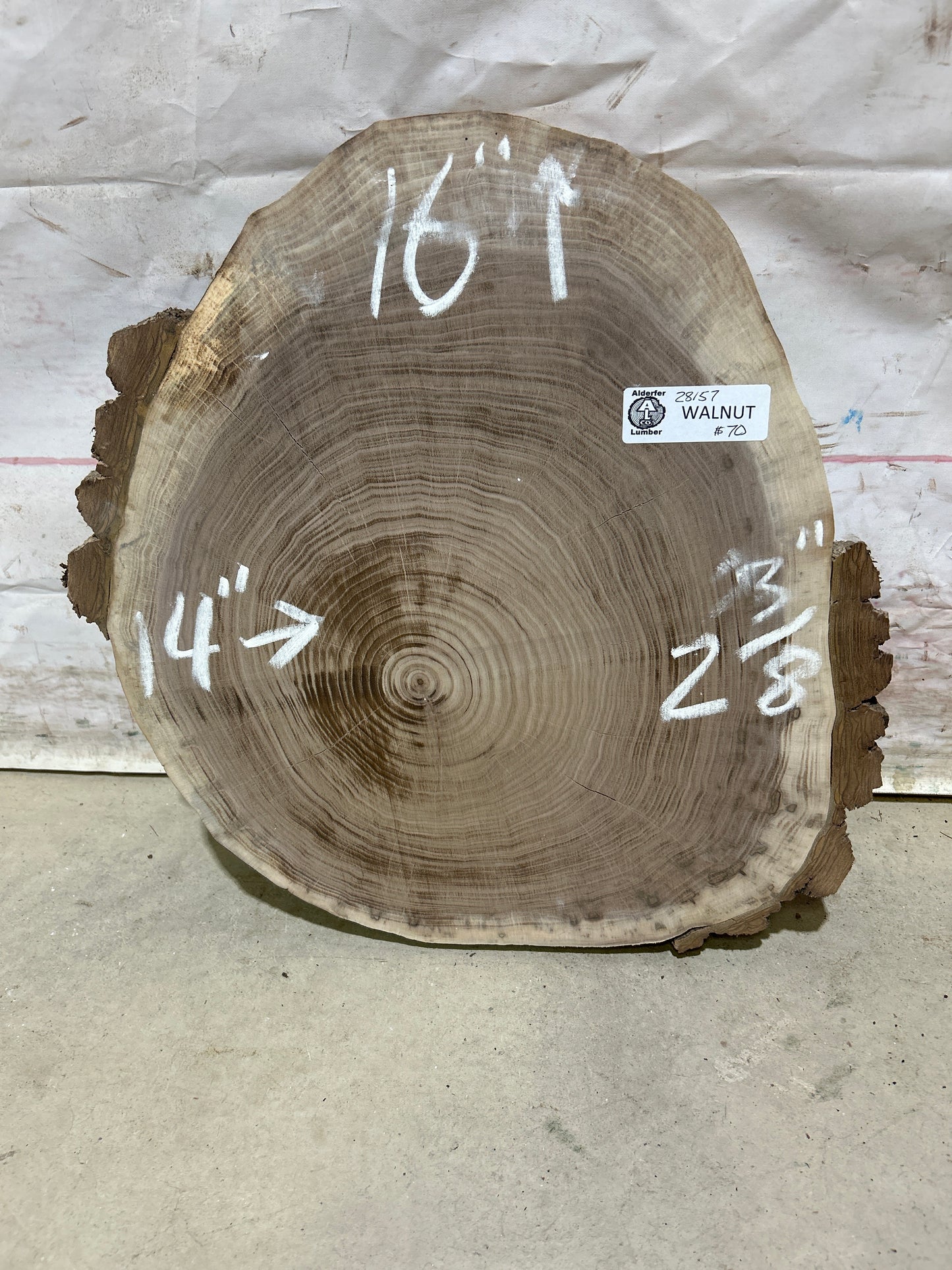 Live Edge Walnut Cookie Sku#28157M