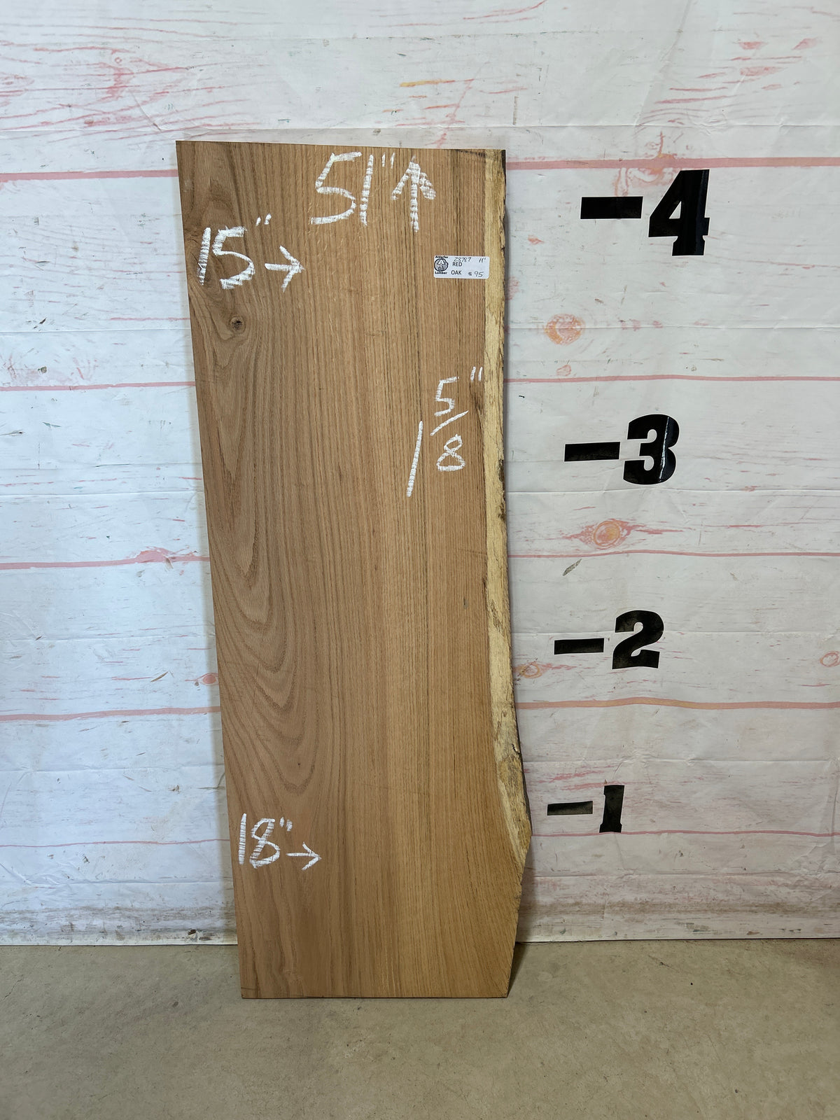 Live Edge Red Oak Sku#28787-11