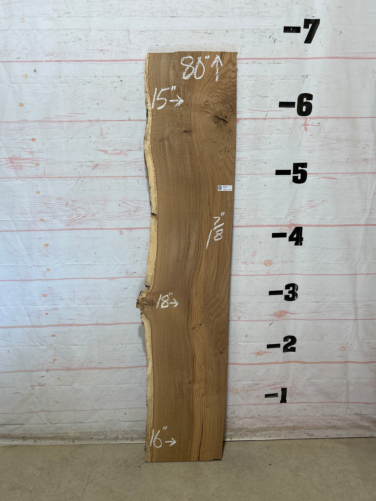 Live Edge White Oak Sku#28808-19