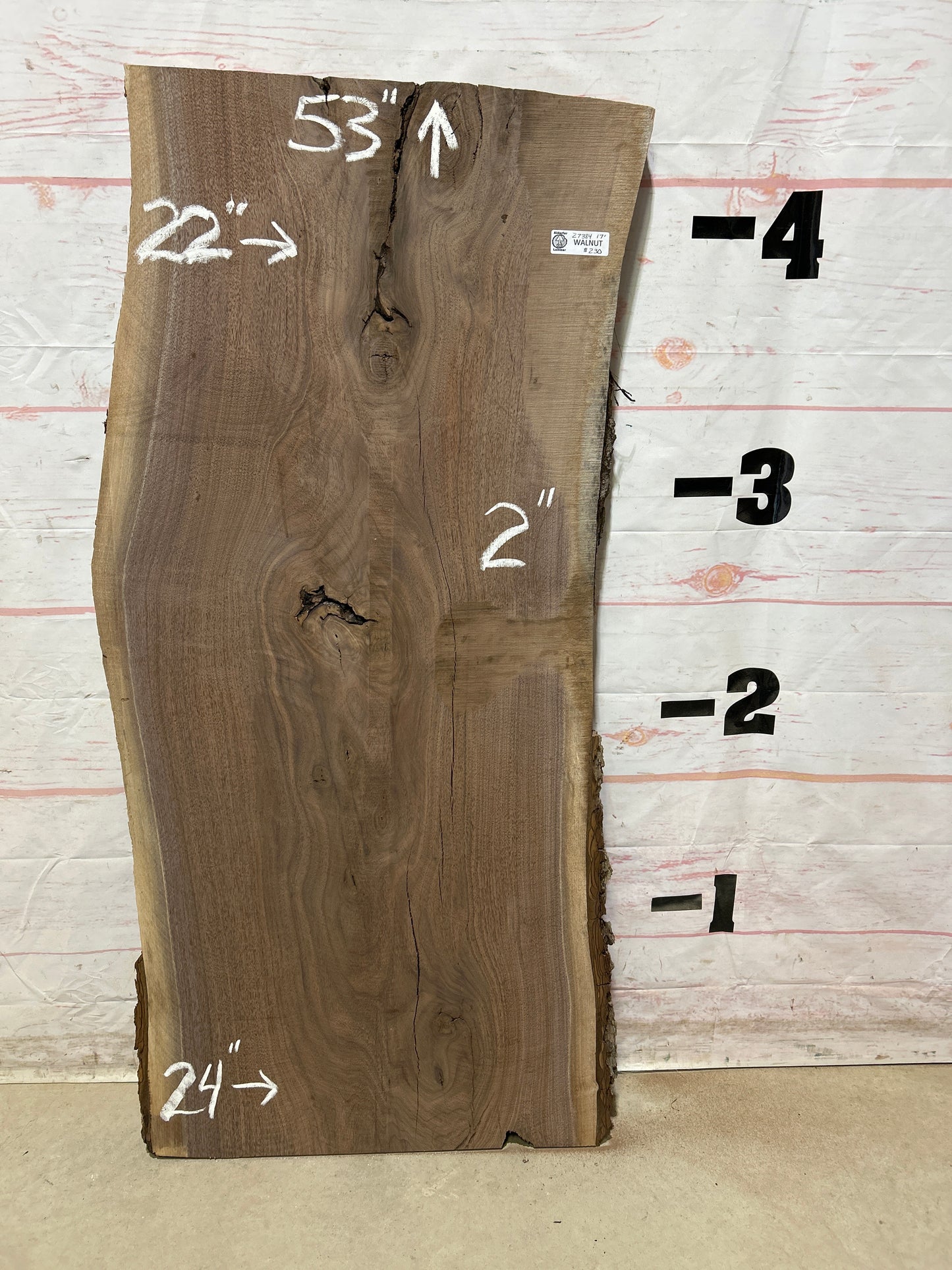 Live Edge Walnut Sku#27384M-17