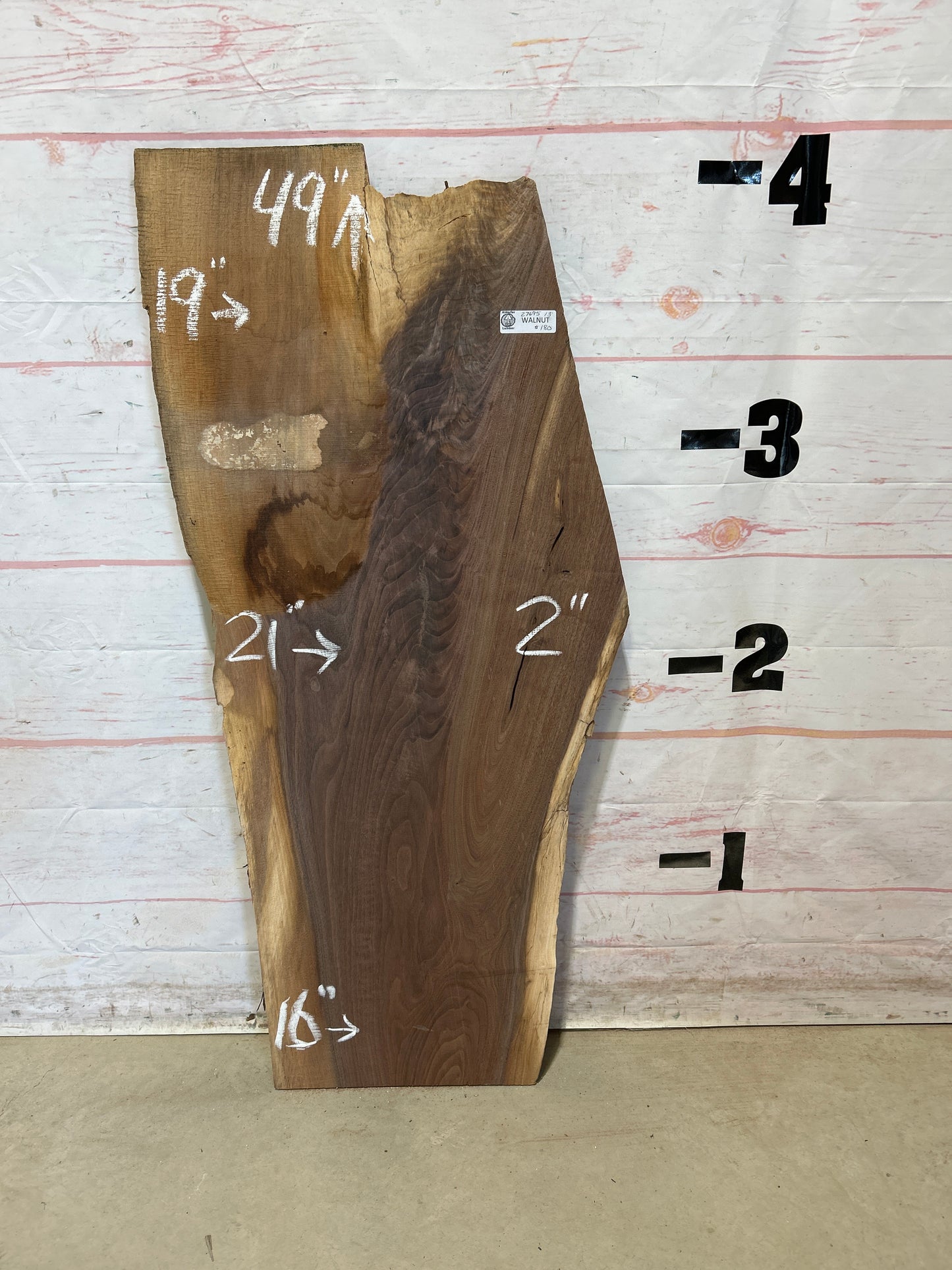 Live Edge Walnut Sku#27695M-13