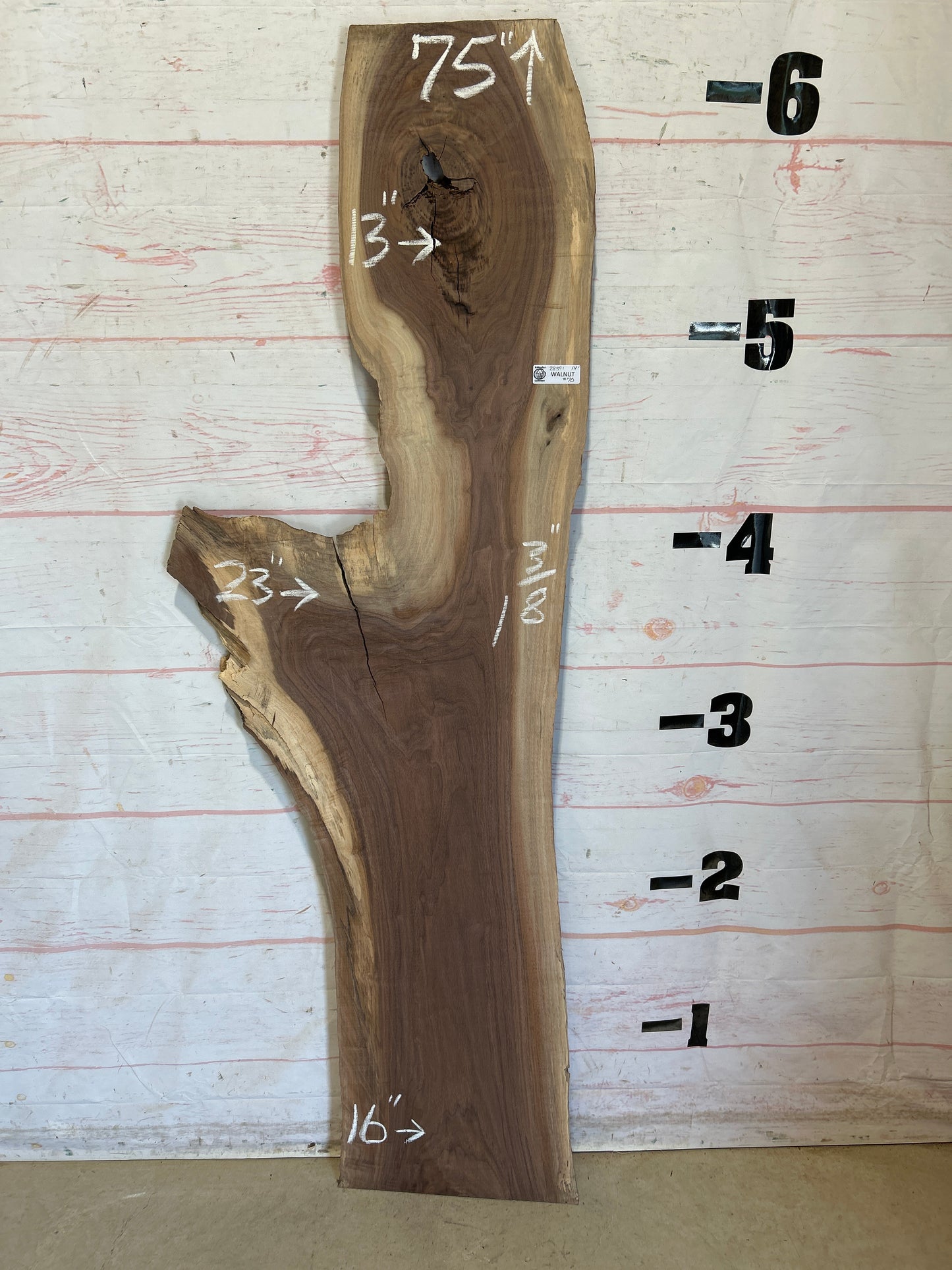 Live Edge Walnut Sku#28391F-14
