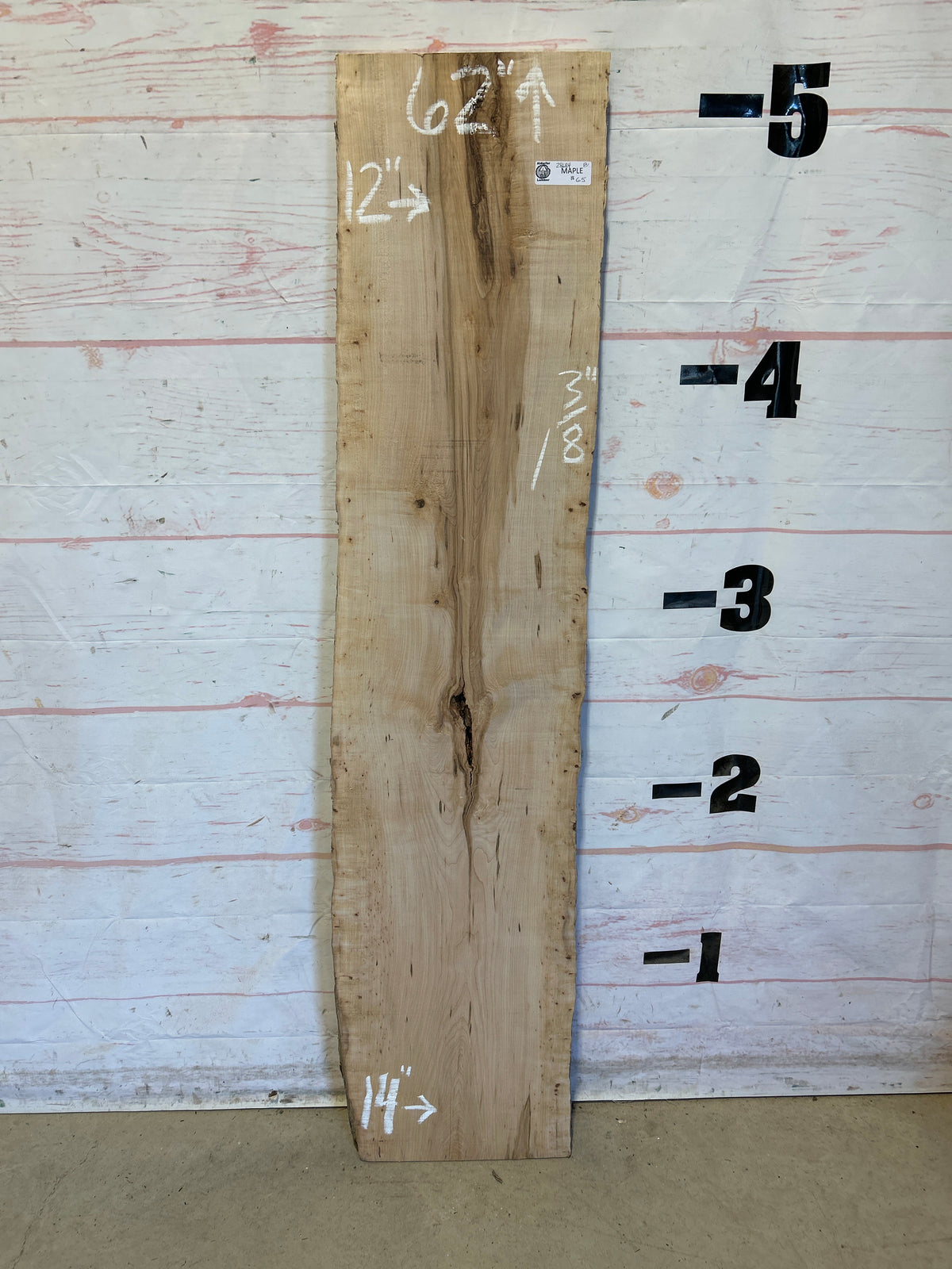 Live Edge Maple Sku#28684B-8