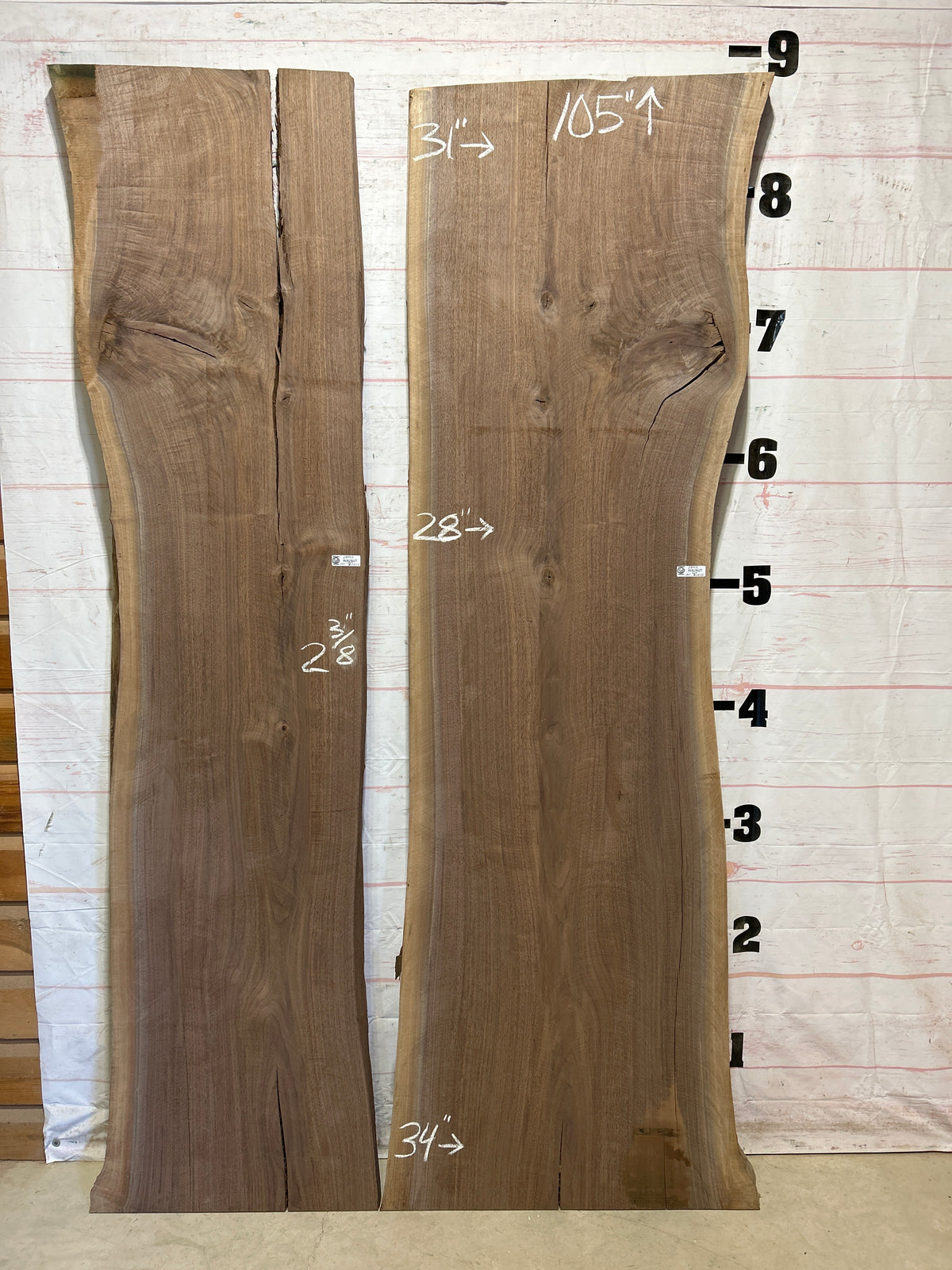 Live Edge Walnut Set Sku#28993K-101