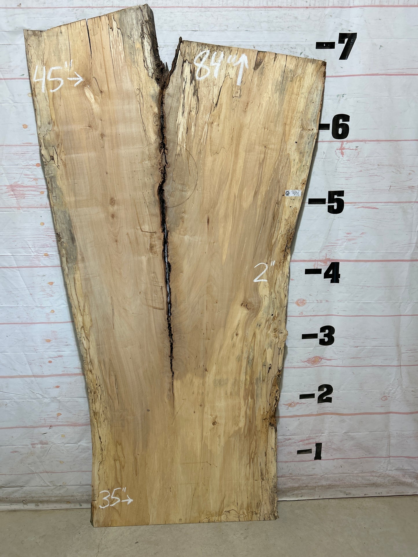 Live Edge Maple Sku#28316B-47