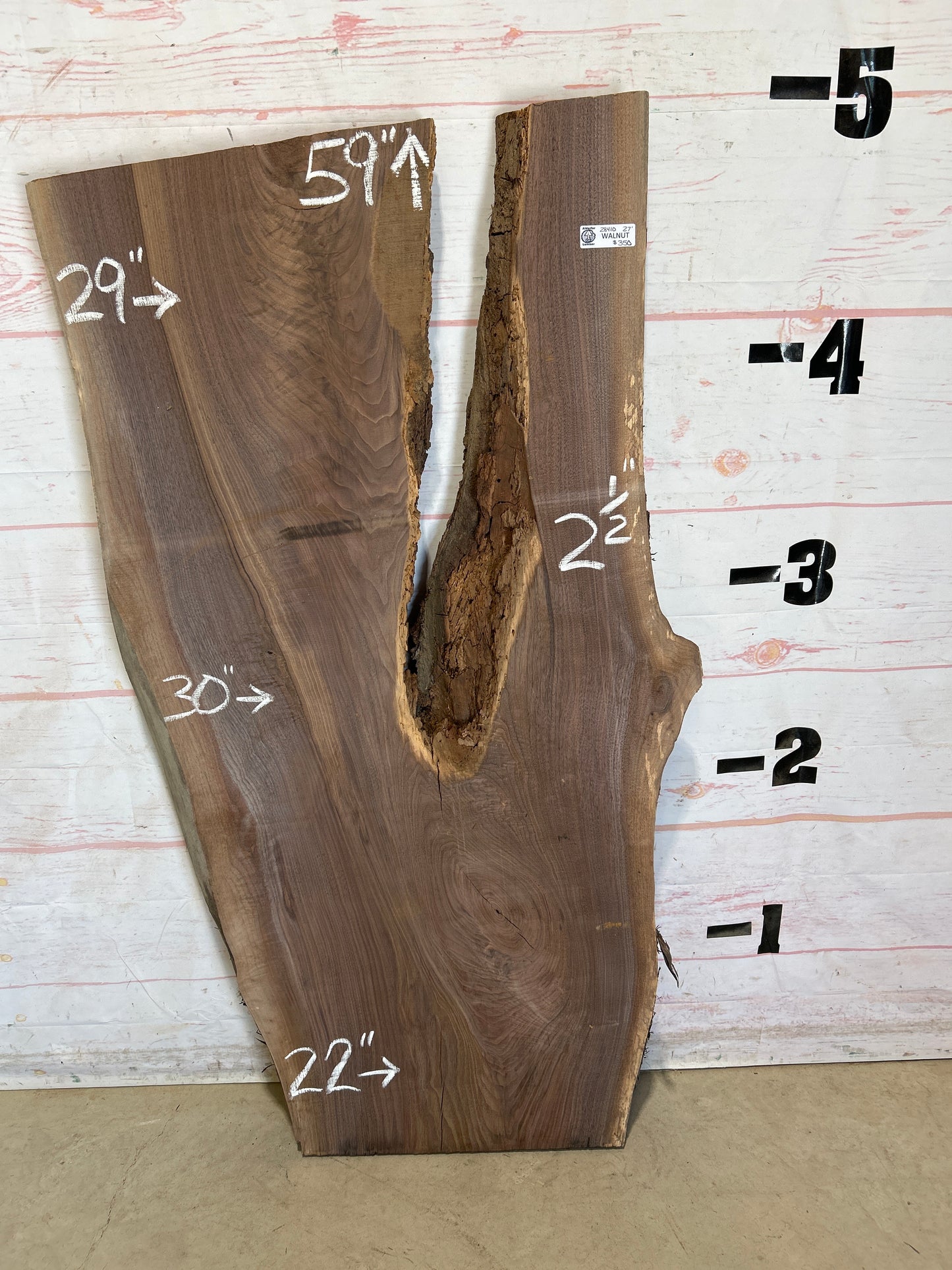 Live Edge Walnut Sku#28410N-27