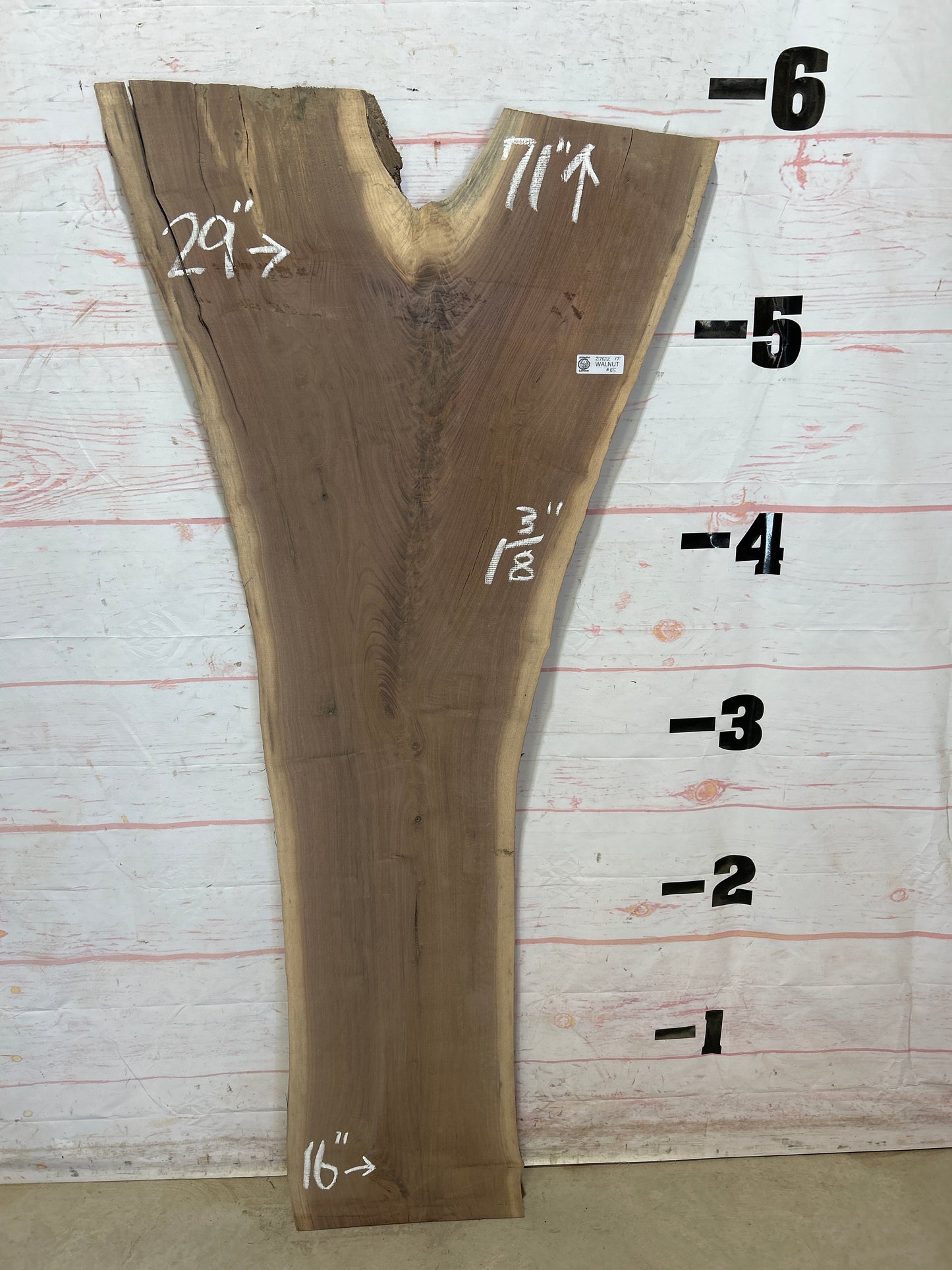 Live Edge Walnut Sku#27822-17
