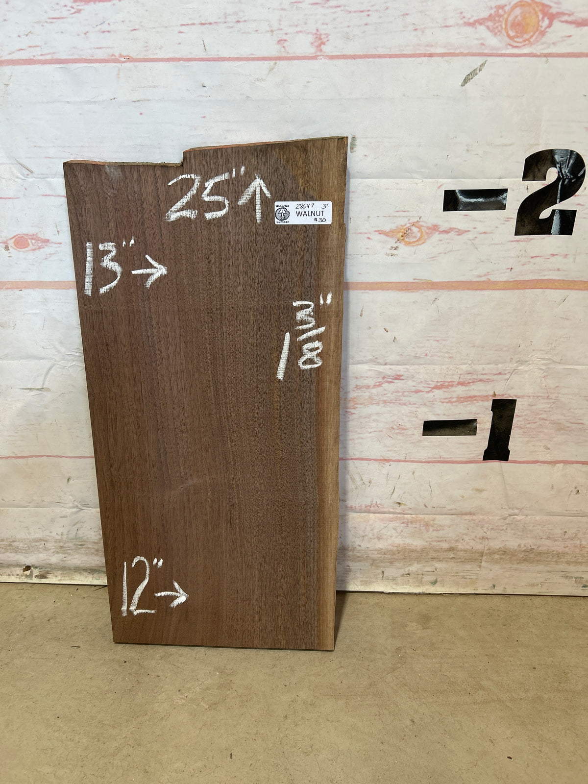 Live Edge Walnut Sku#28647M-3