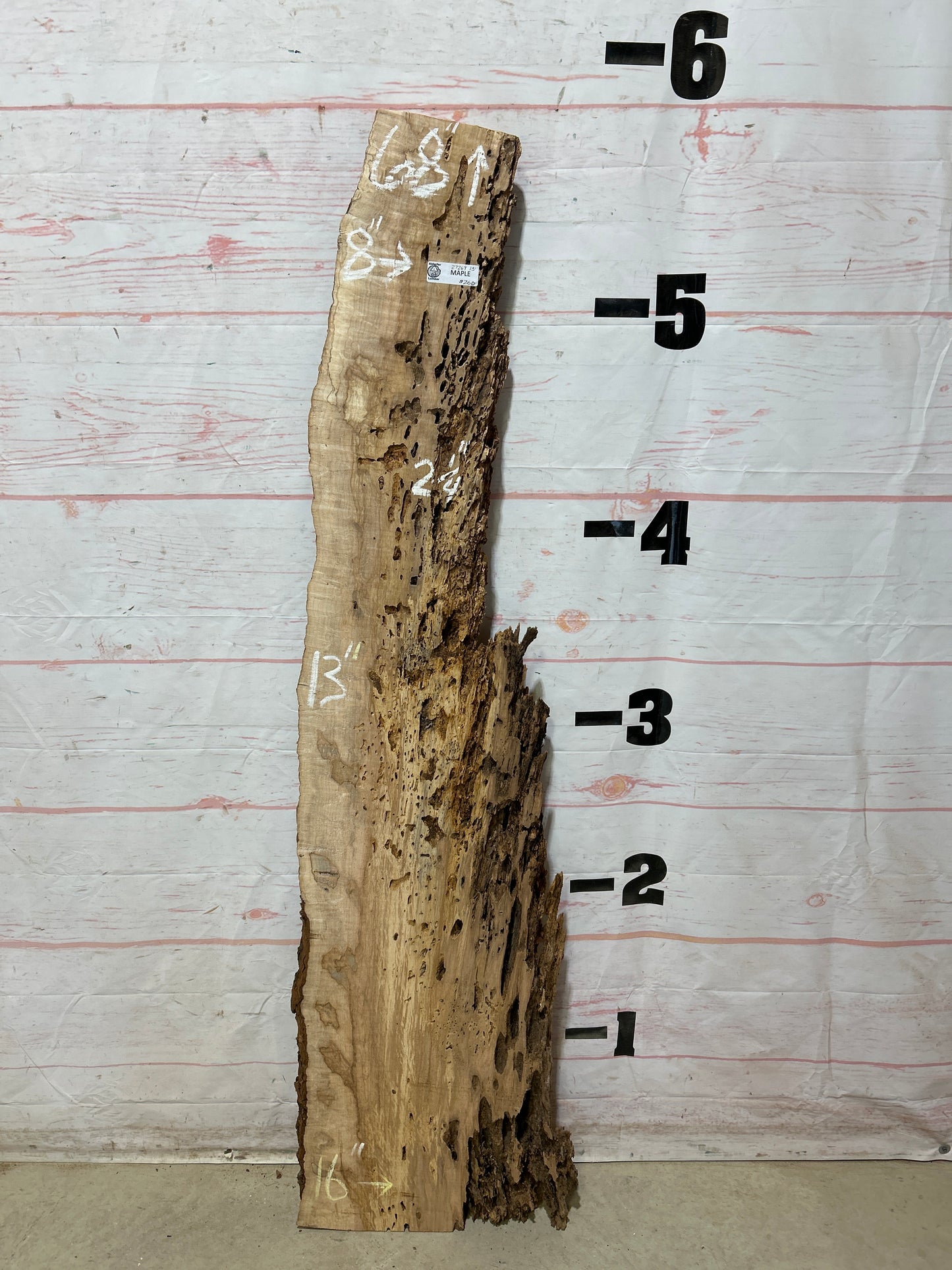 Live Edge Ambrosia Maple Sku#27267-13