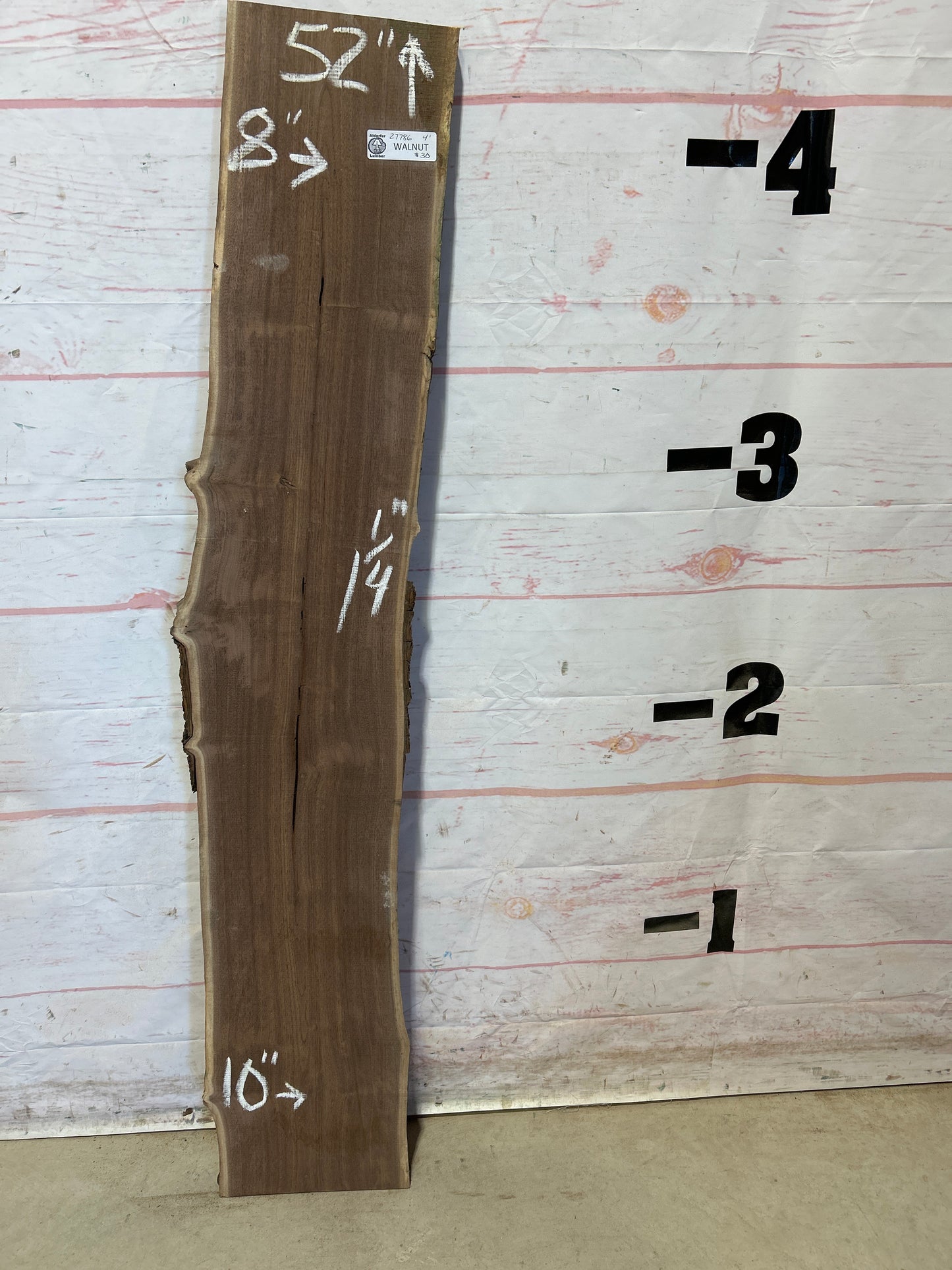 Live Edge Walnut Sku#27786M-4