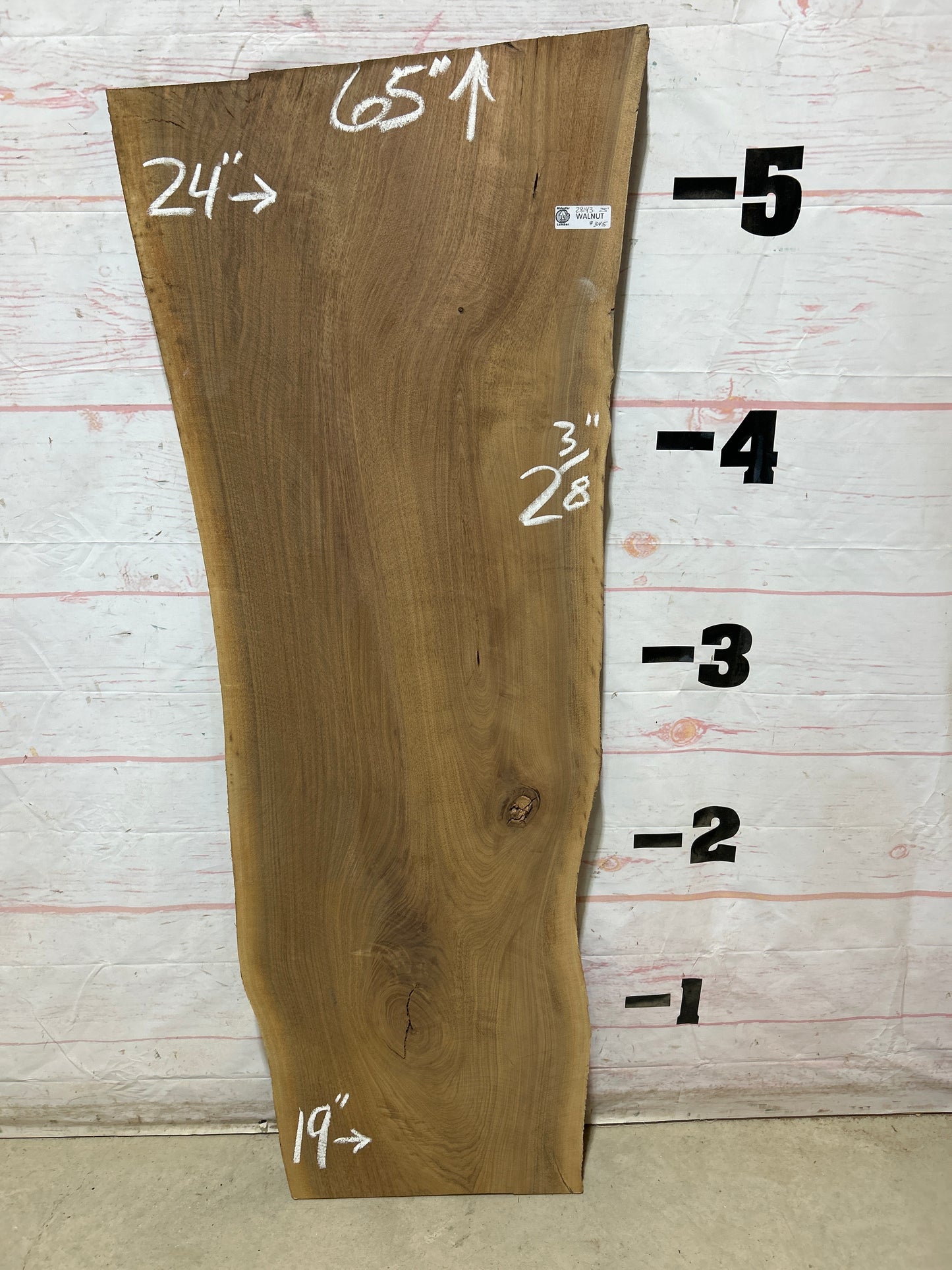 Live Edge Walnut Sku#28143G-25