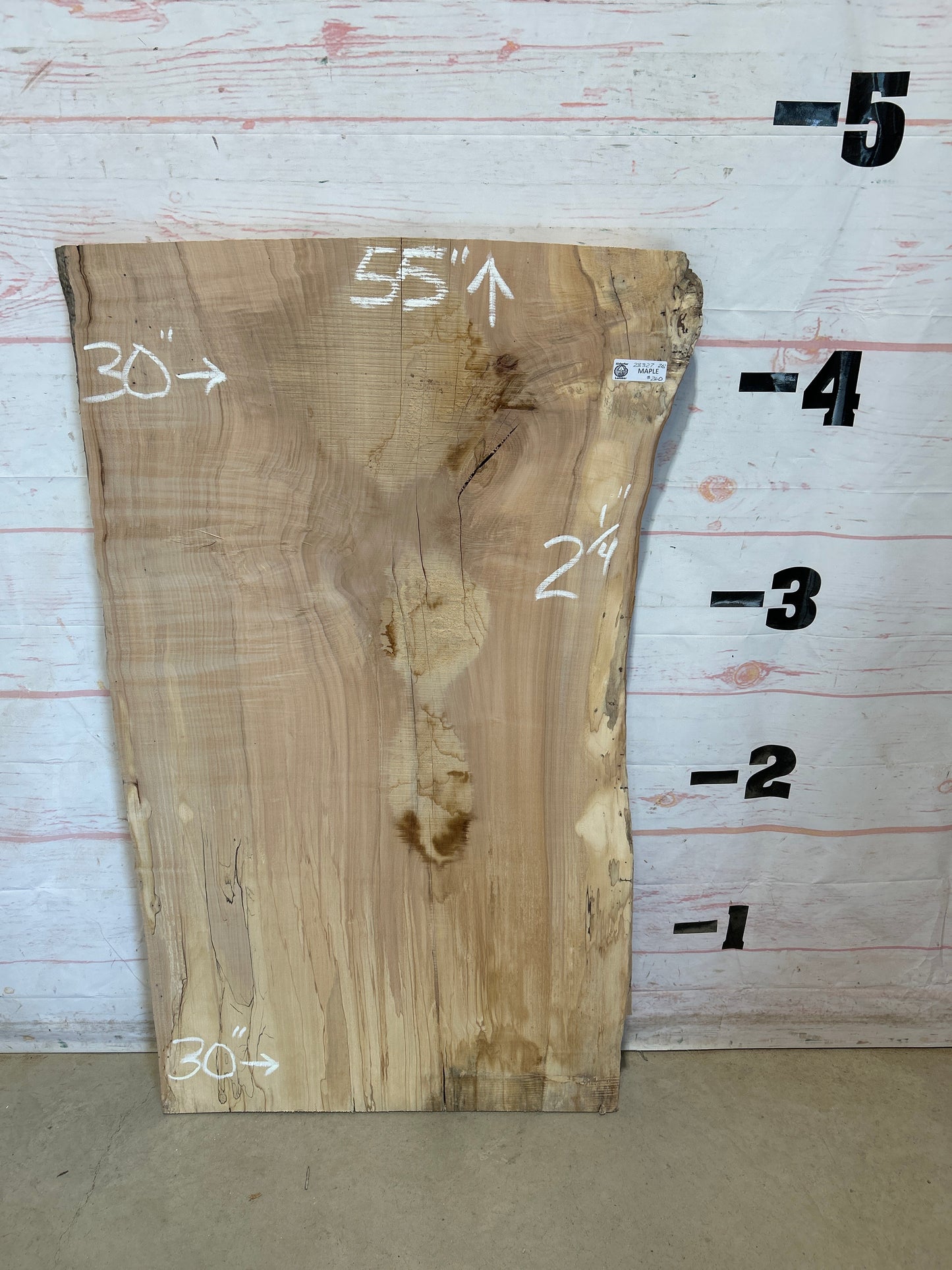 Live Edge Maple Sku#28327E-26