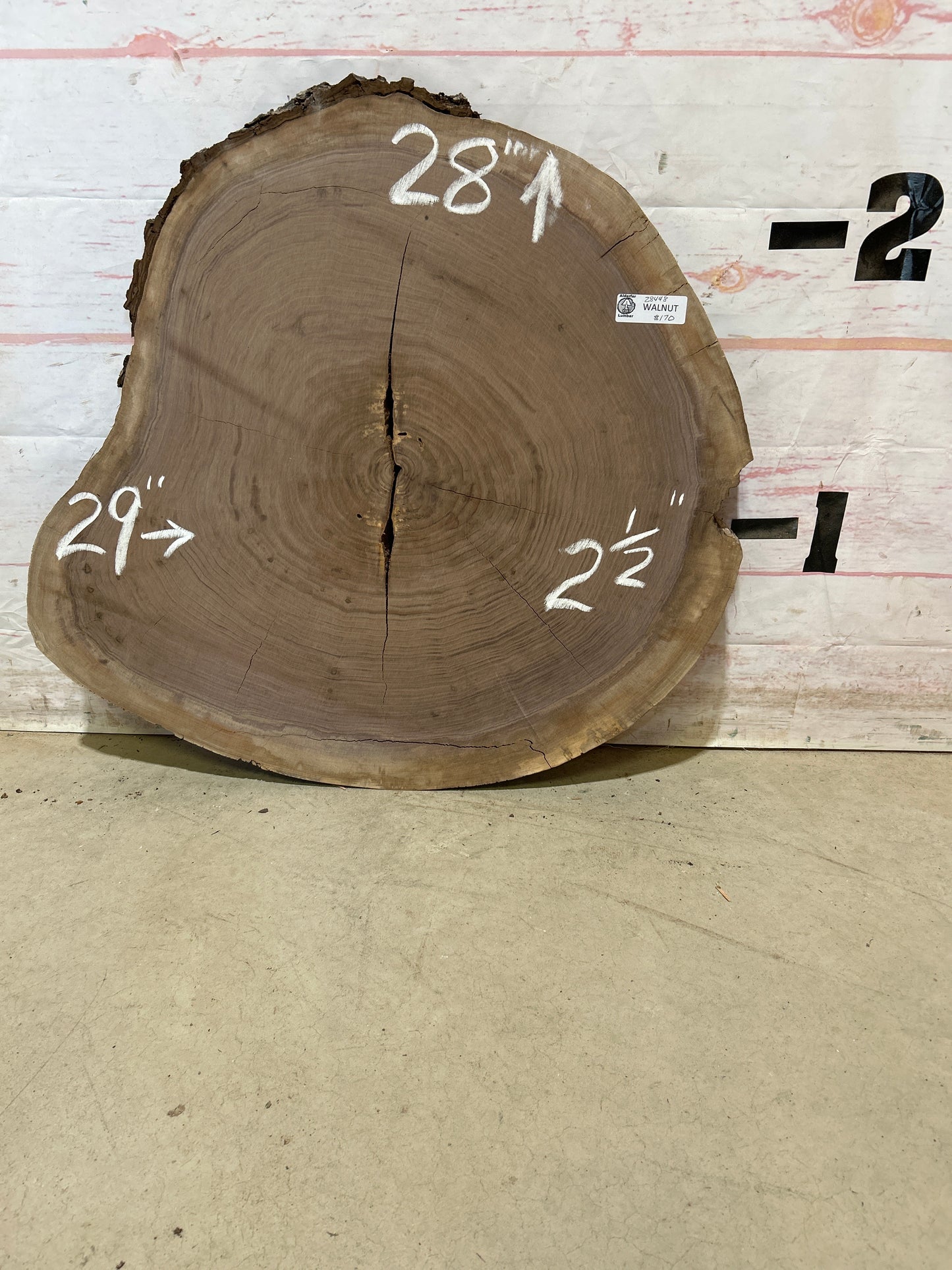 Live Edge Walnut Cookie Sku#28448M