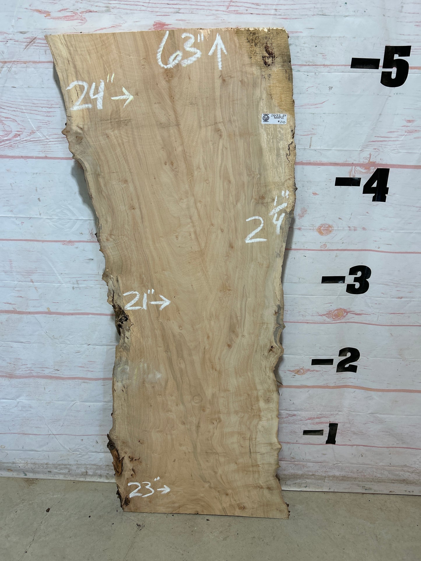 Live Edge Maple Sku#28433E-23