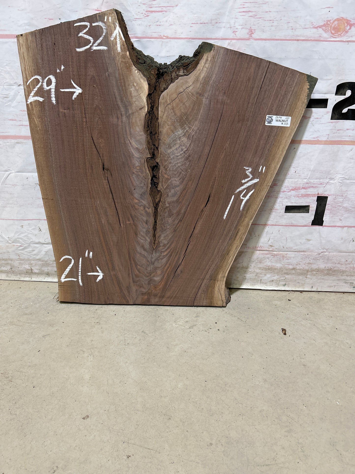 Live Edge Walnut Sku#28194M-10