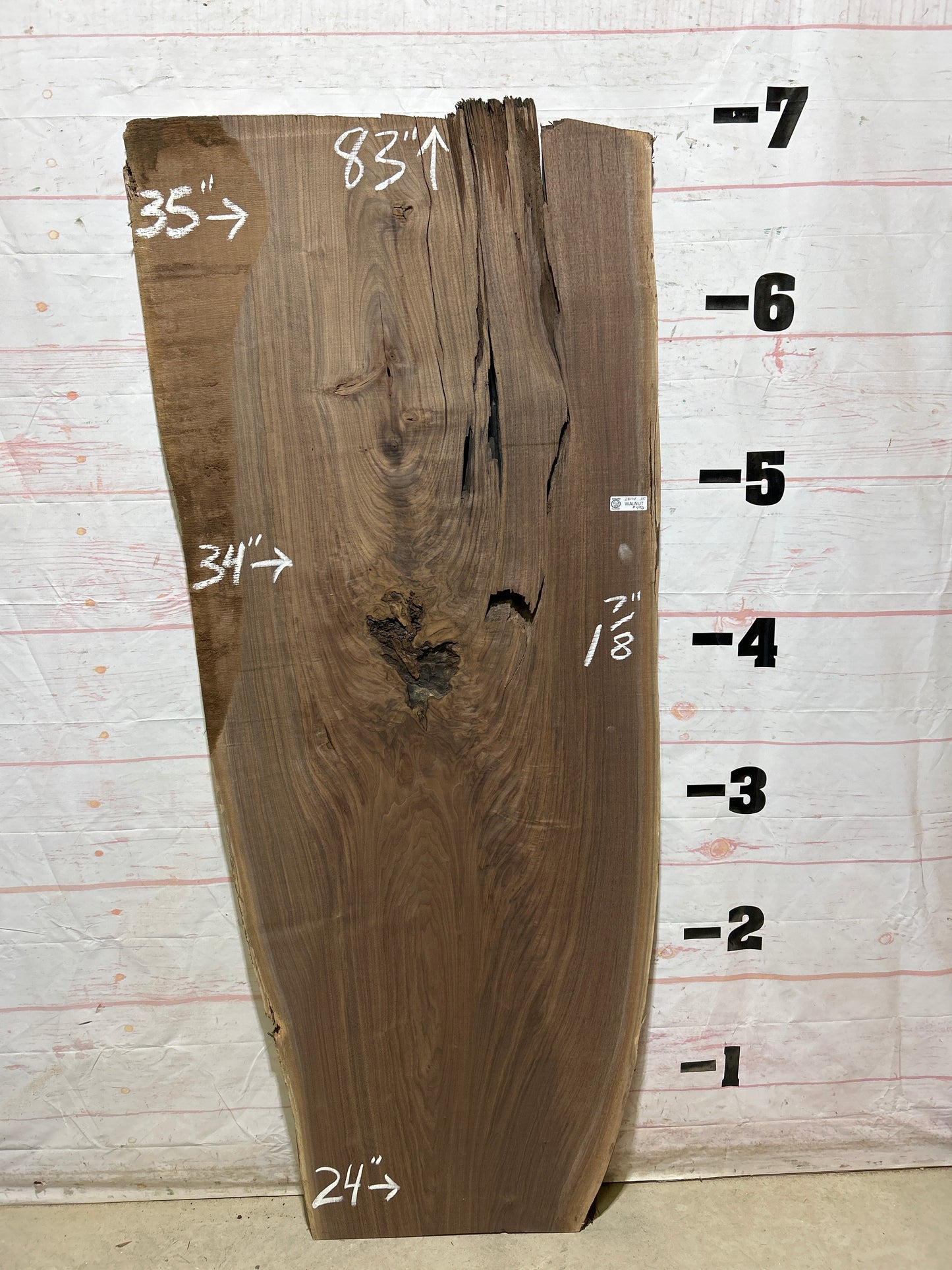 Live Edge Walnut Sku#28114A-35