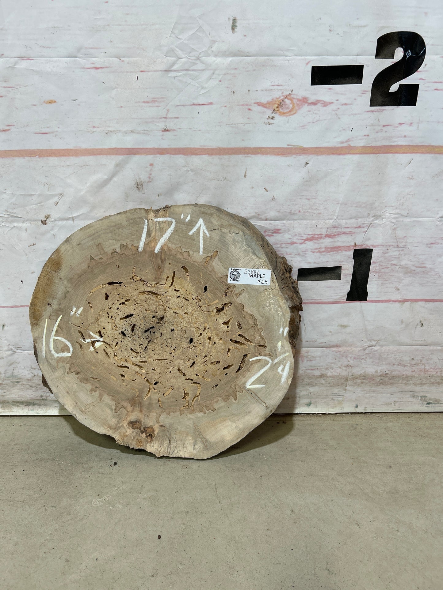 Live Edge Maple Cookie Sku#27882M