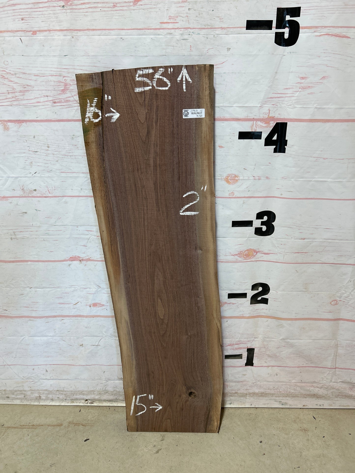 Live Edge Walnut Sku#27963G-12