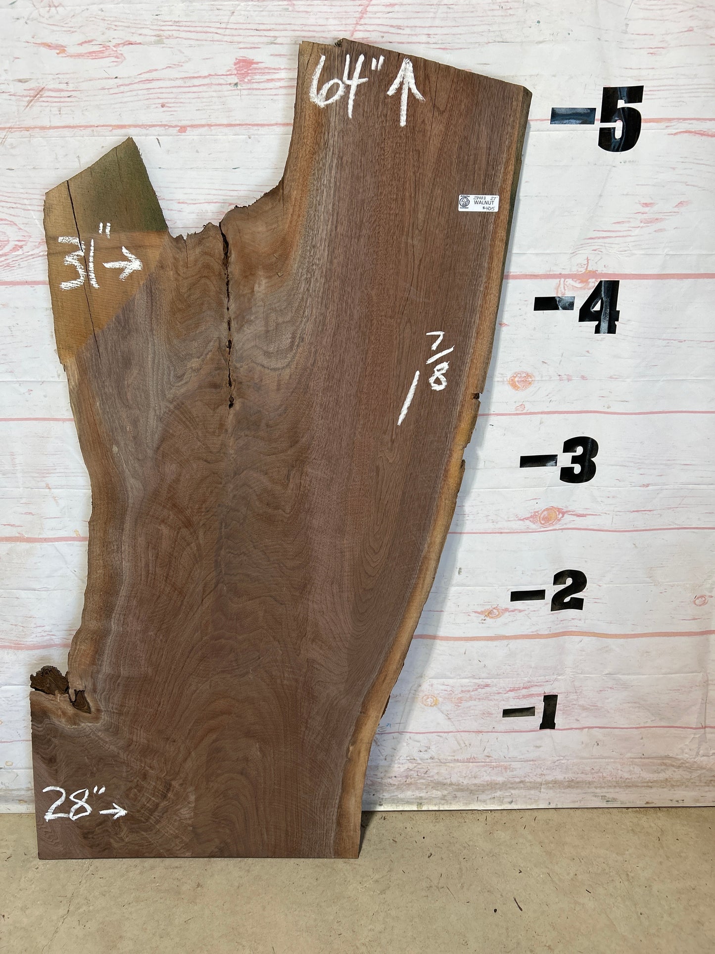 Live Edge Walnut Sku#28403N-27
