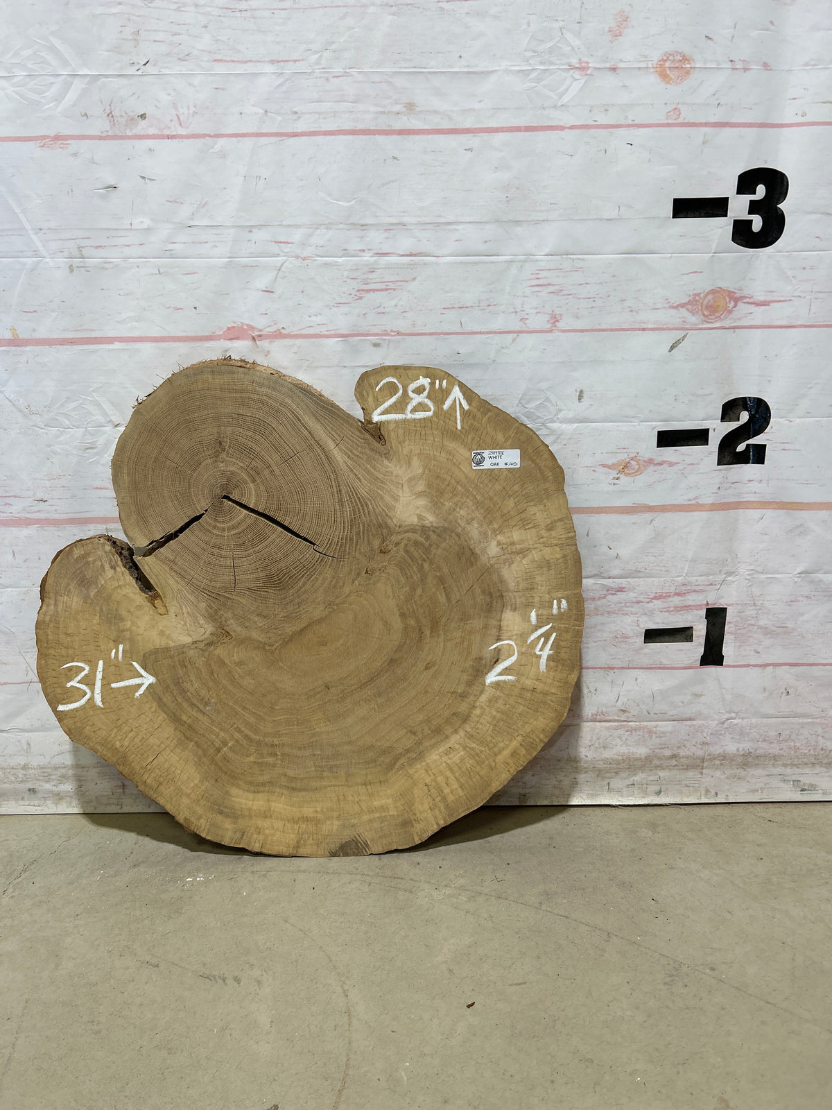 Live Edge White Oak Cookie Sku#28988M
