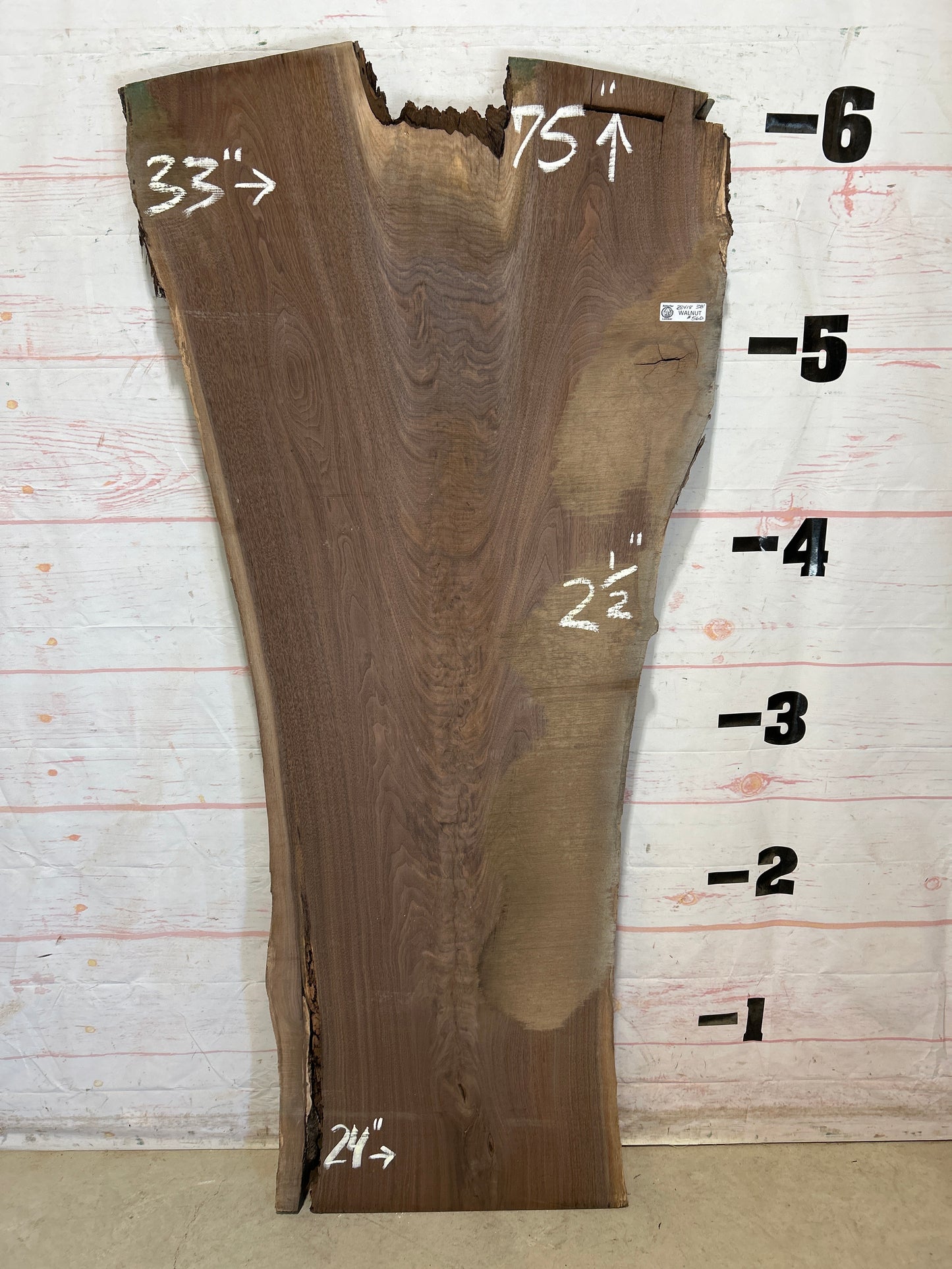 Live Edge Walnut Sku#28418N-38