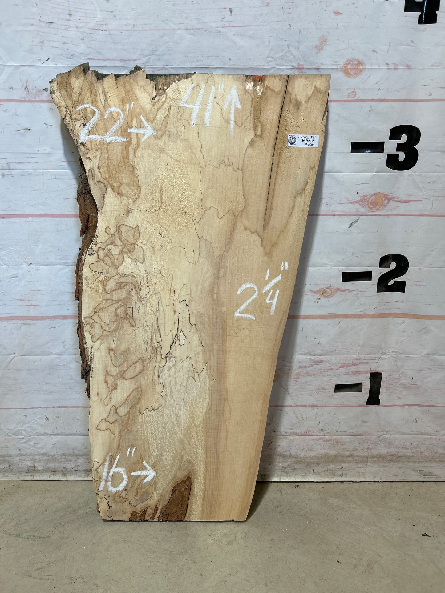 Live Edge Maple Sku#28562E-12