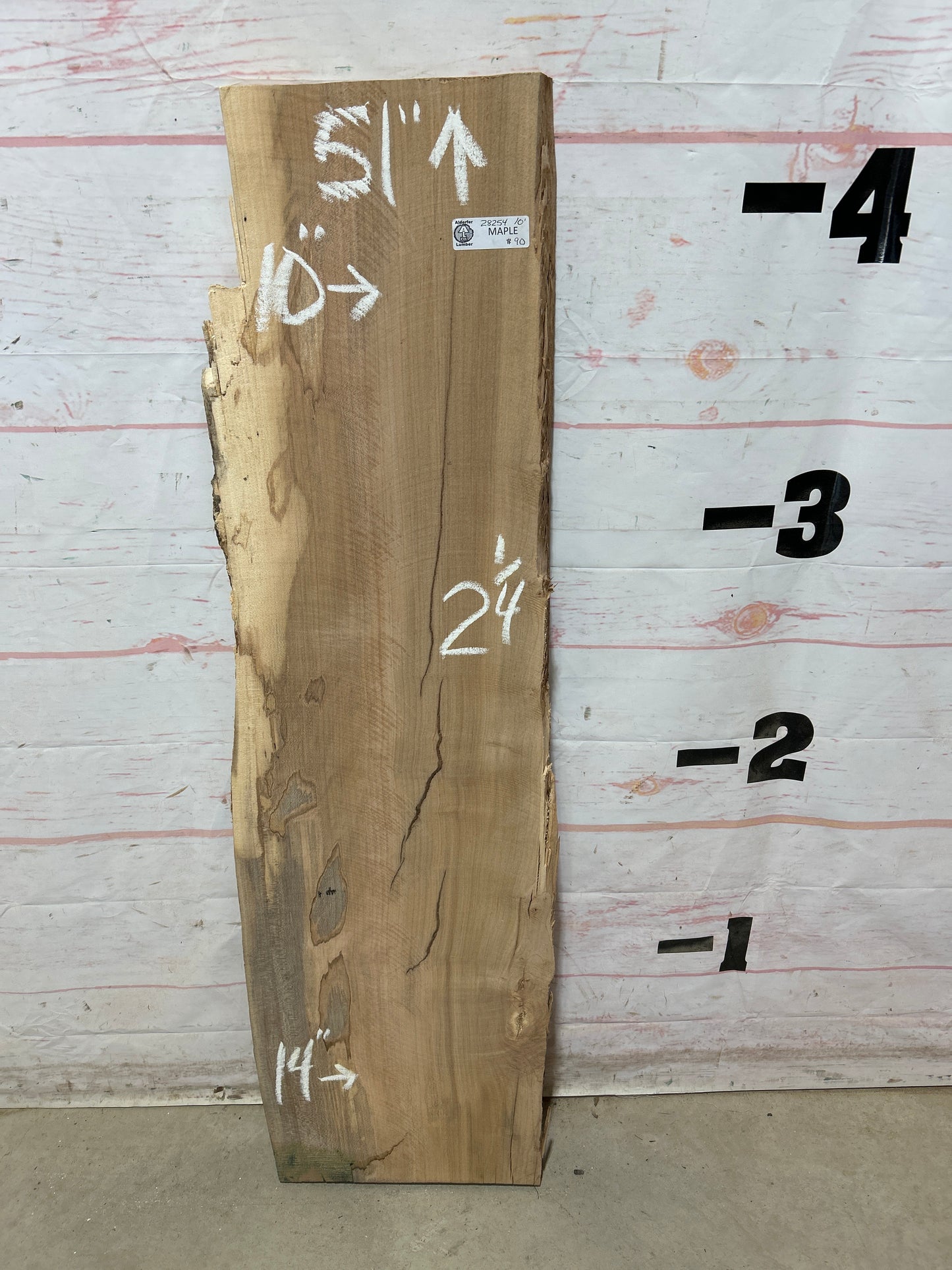 Live Edge Maple Sku#28254M-10
