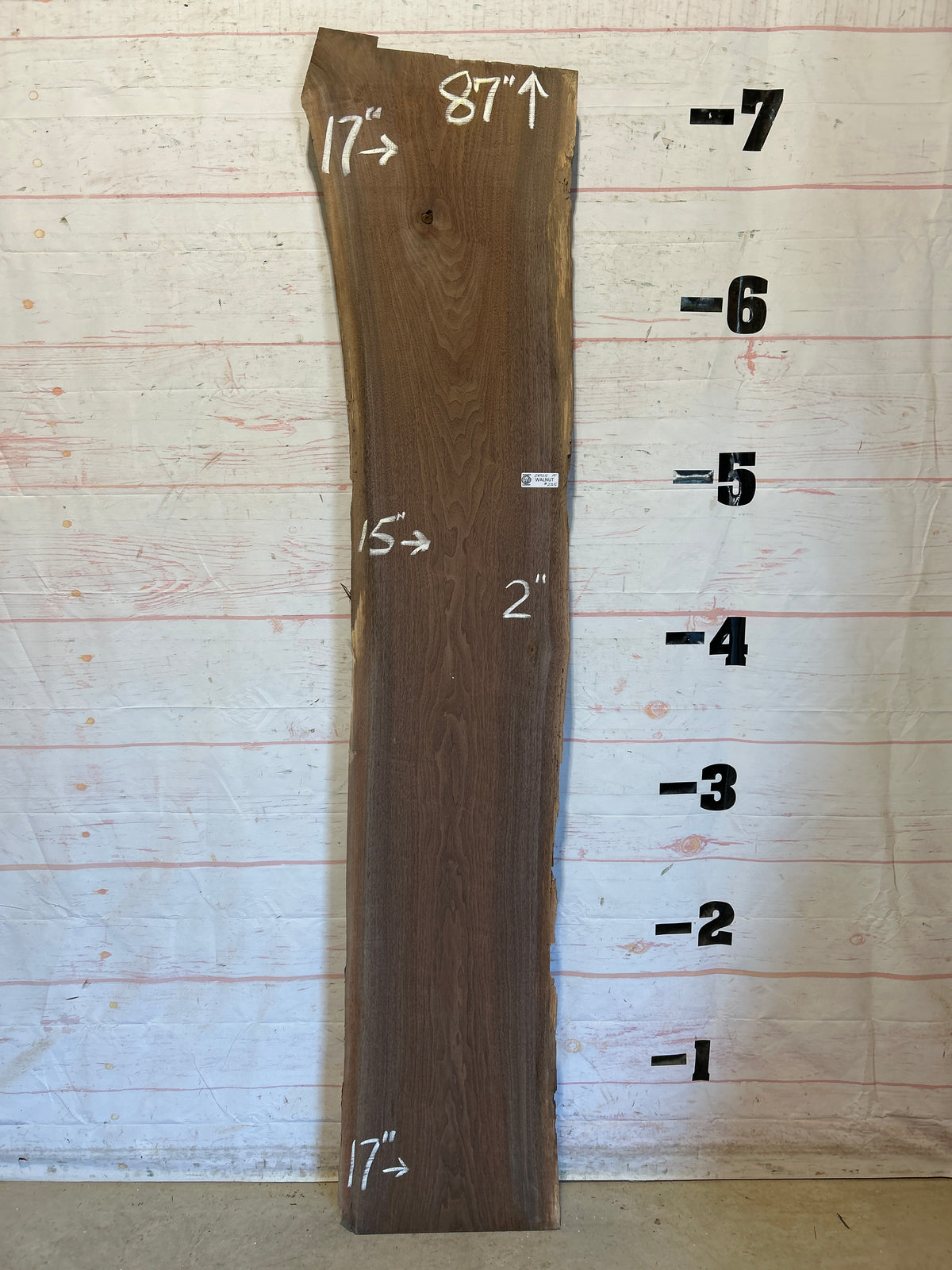 Live Edge Walnut Sku#28925G-19