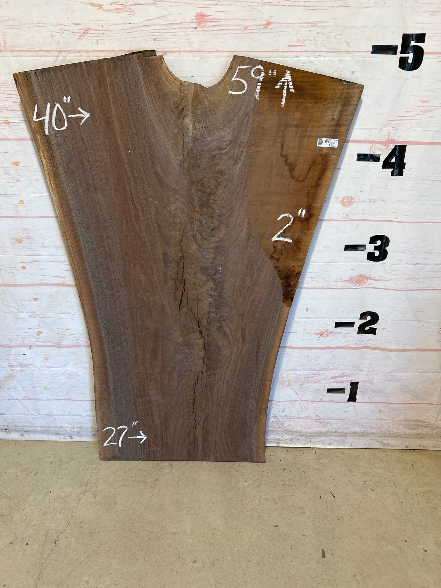 Live Edge Walnut Sku#28404N-28