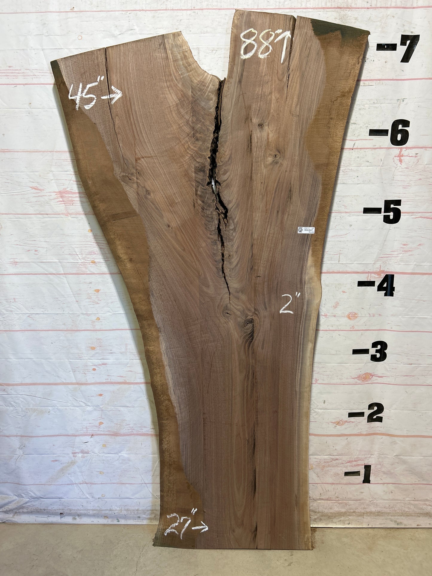 Live Edge Walnut Sku#28041-44