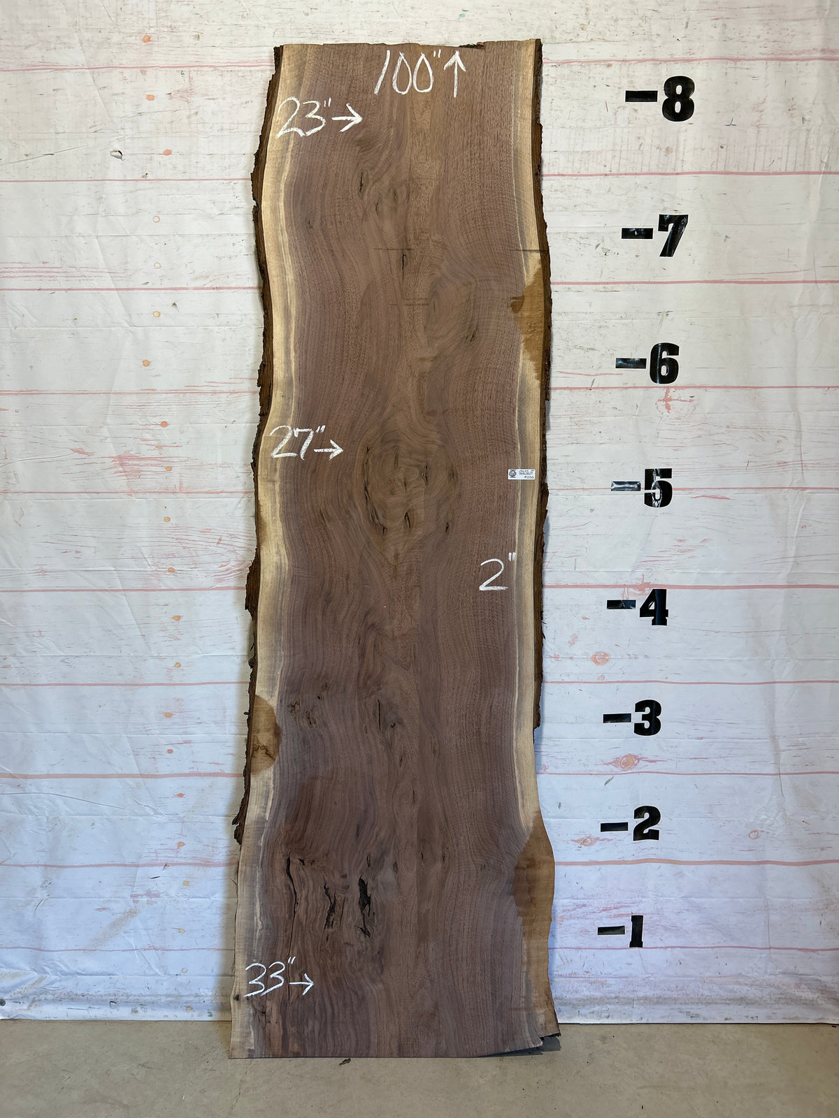 Live Edge Walnut Sku#28635K-39