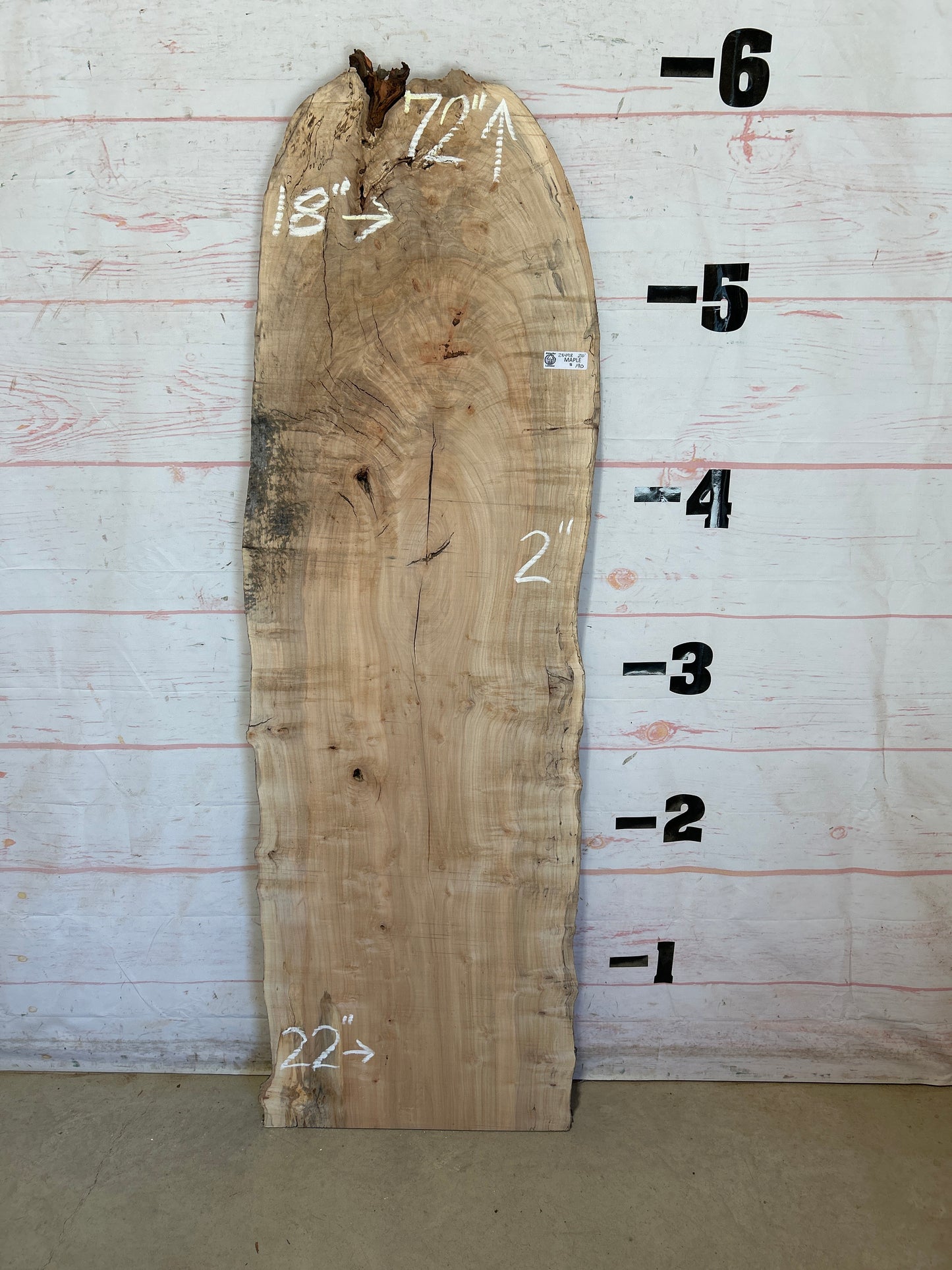 Live Edge Maple Sku#28498E-20