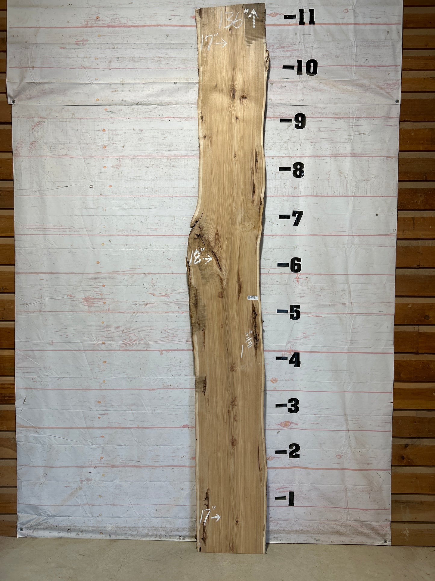 Live Edge Hickory Sku#28597-26