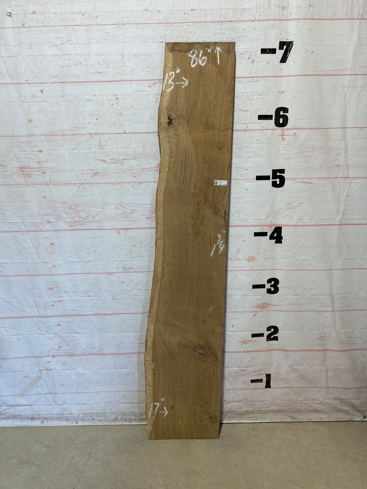 Live Edge White Oak Sku#28759-16