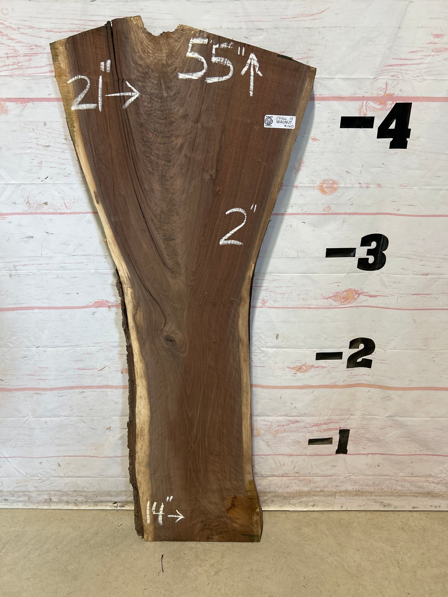 Live Edge Walnut Sku#28466G-14