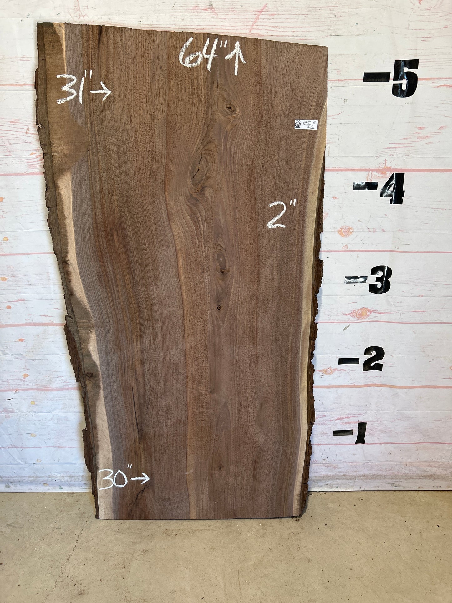 Live Edge Walnut Sku#28629N-28