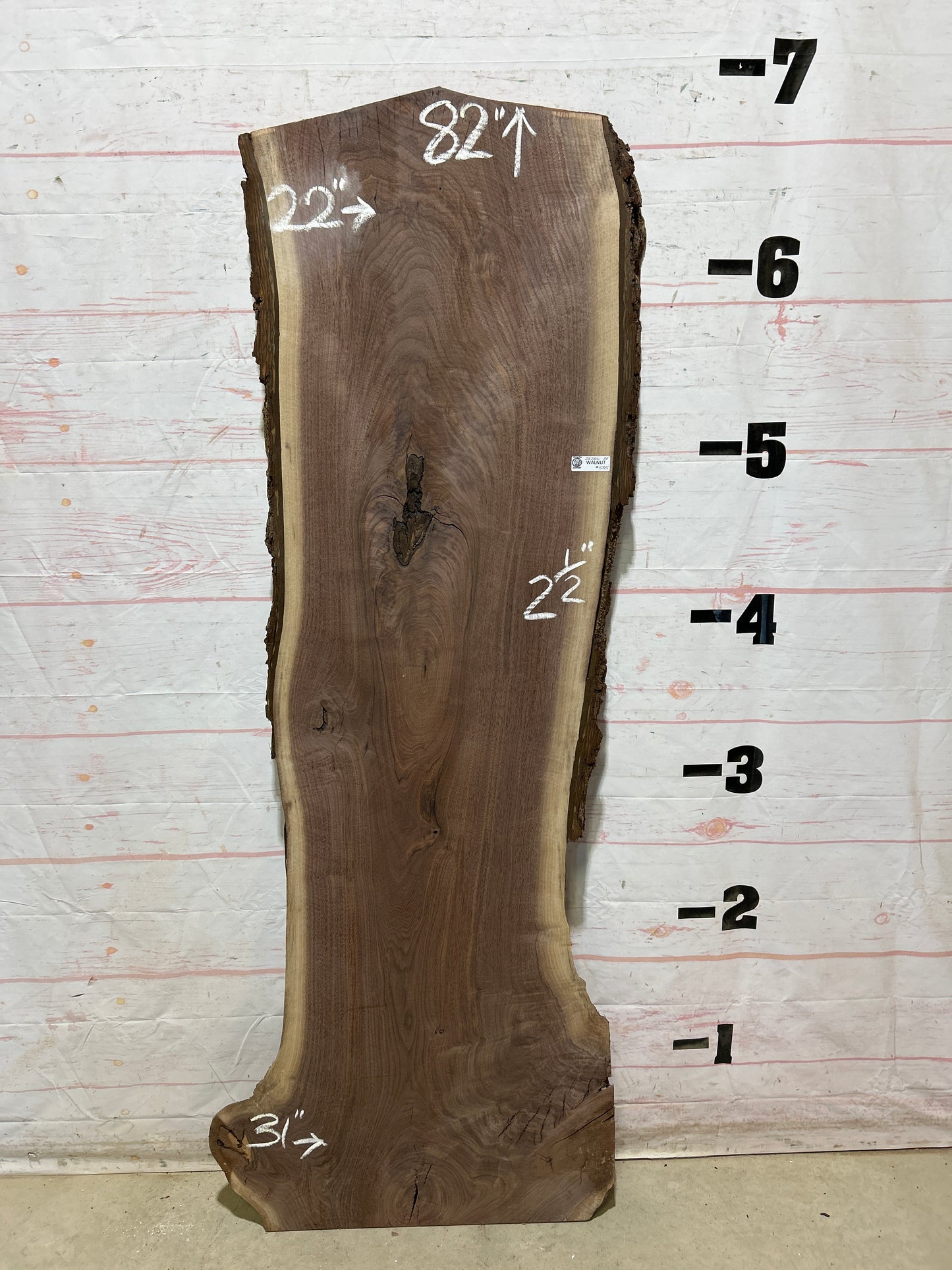 Live Edge Walnut Sku#28286A-38