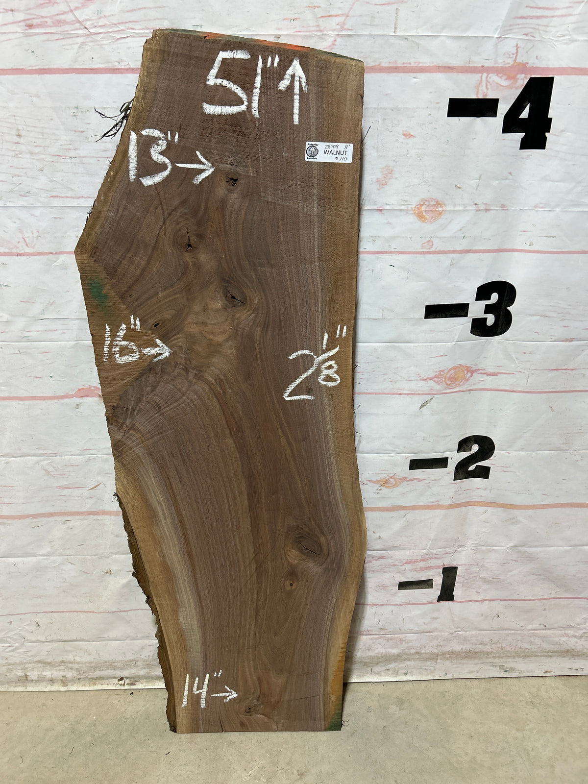 Live Edge Walnut Sku#28709G-11