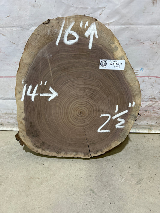 Live Edge Walnut Cookie Sku#28160M
