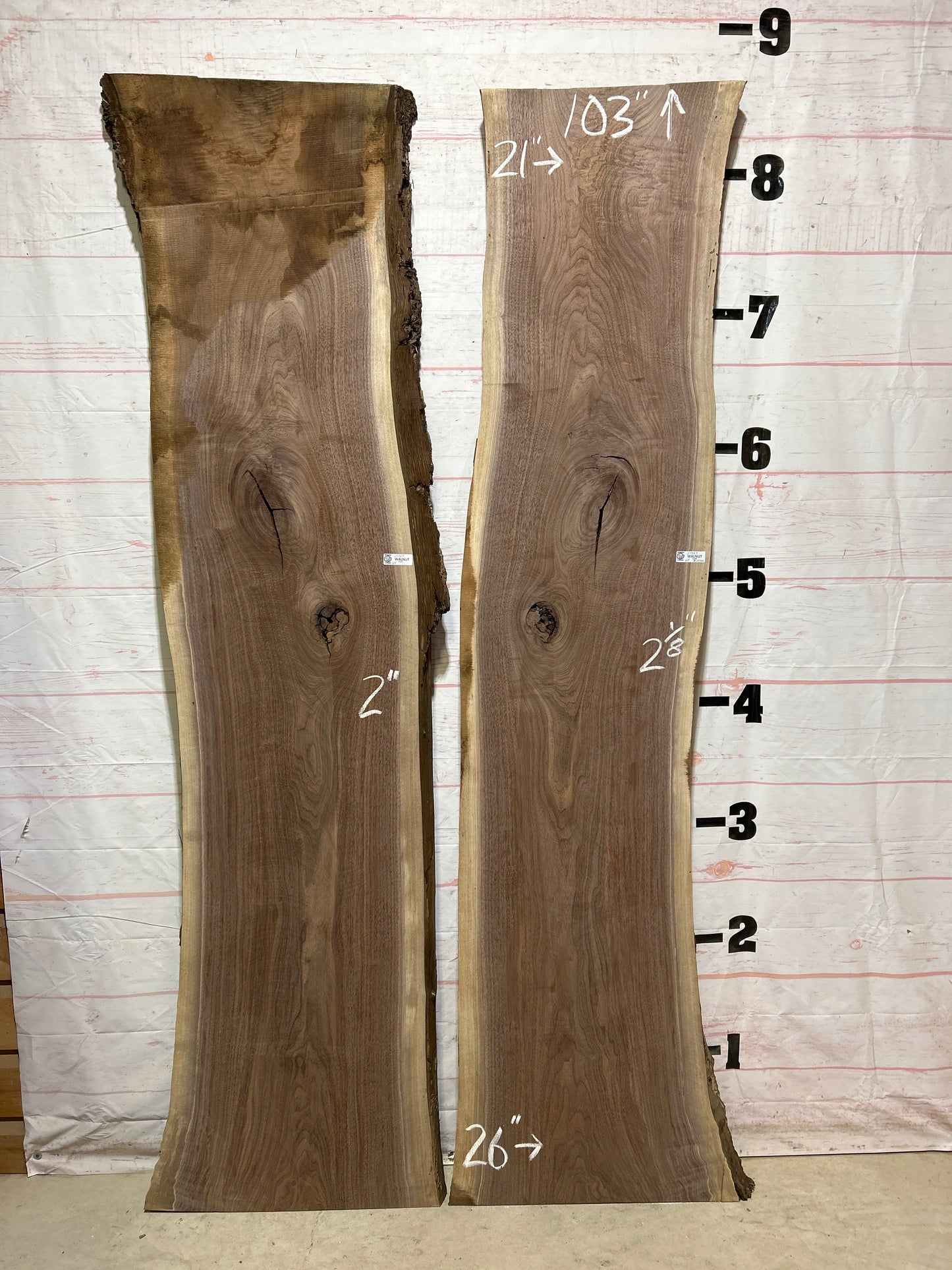 Live Edge Walnut Set Sku#27347K-68