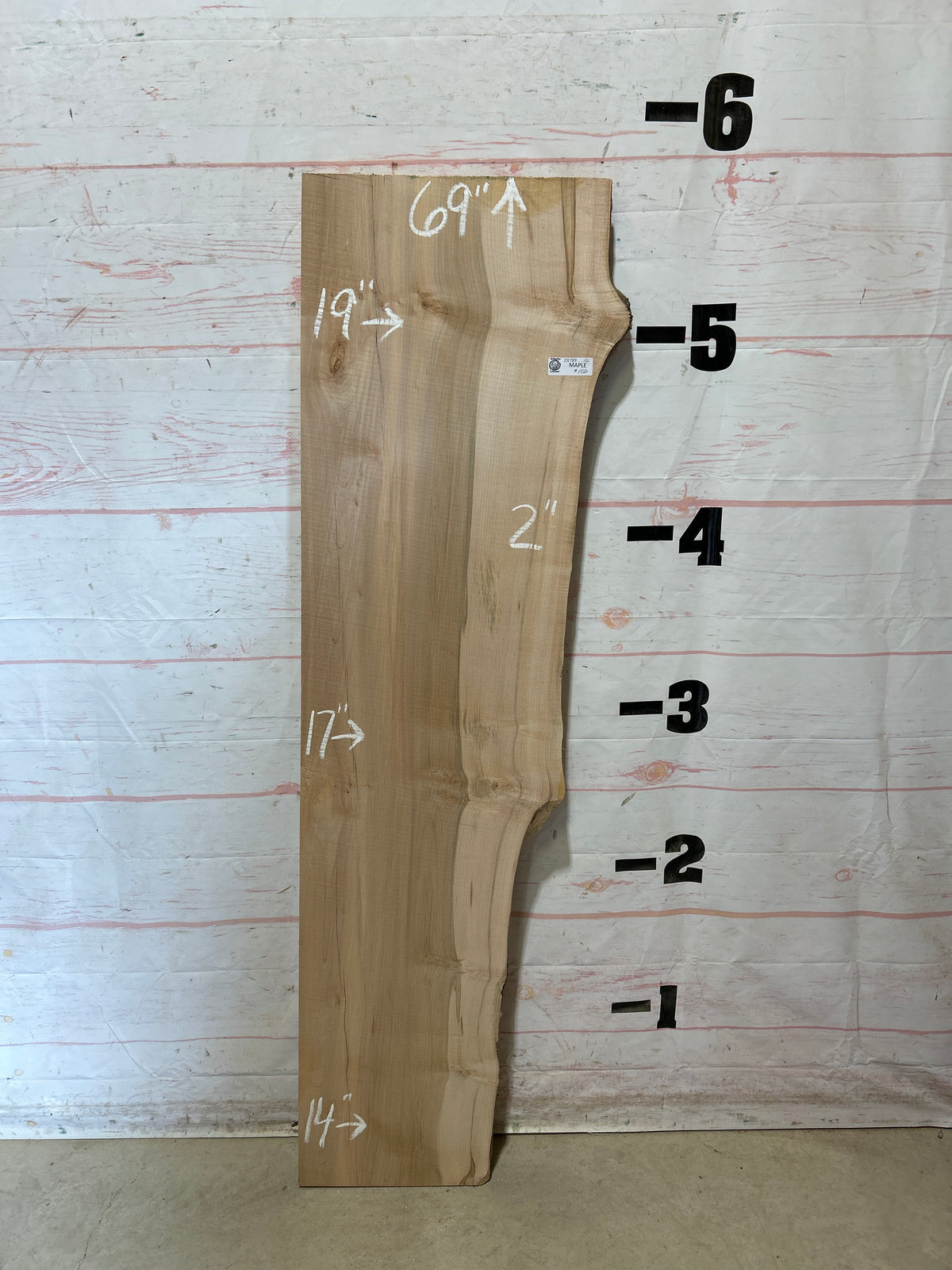 Live Edge Maple Sku#28789E-16