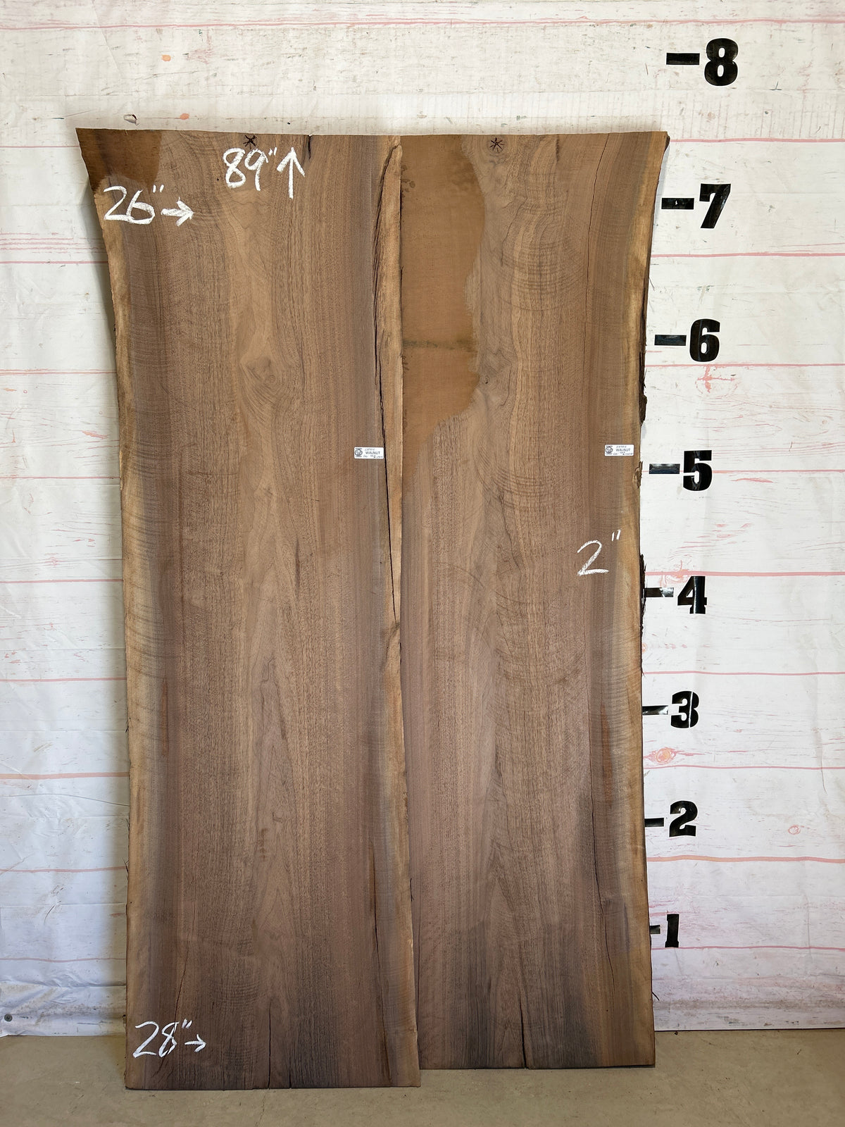 Live Edge Walnut Set Sku#28902K-66