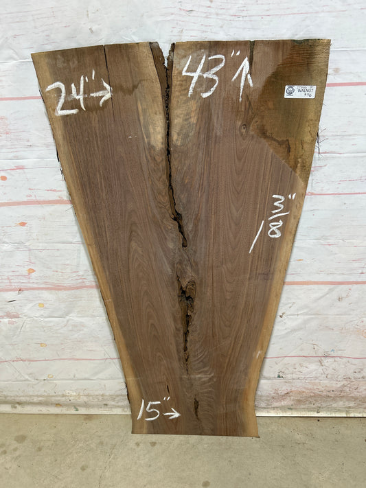 Live Edge Walnut Sku#27556M-9