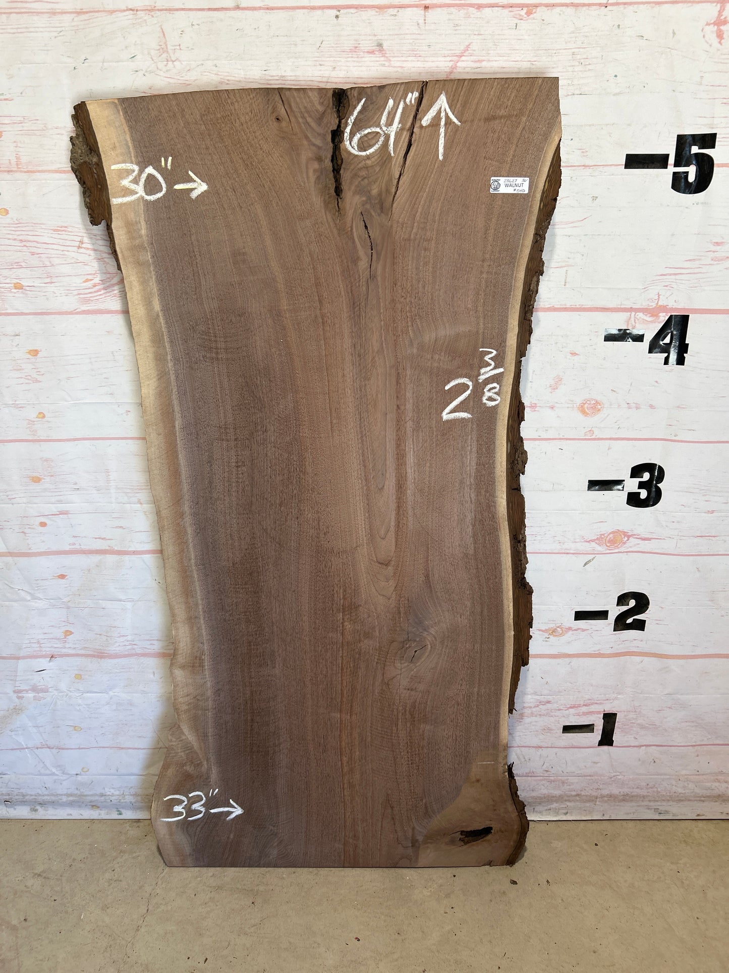 Live Edge Walnut Sku#28627N-36