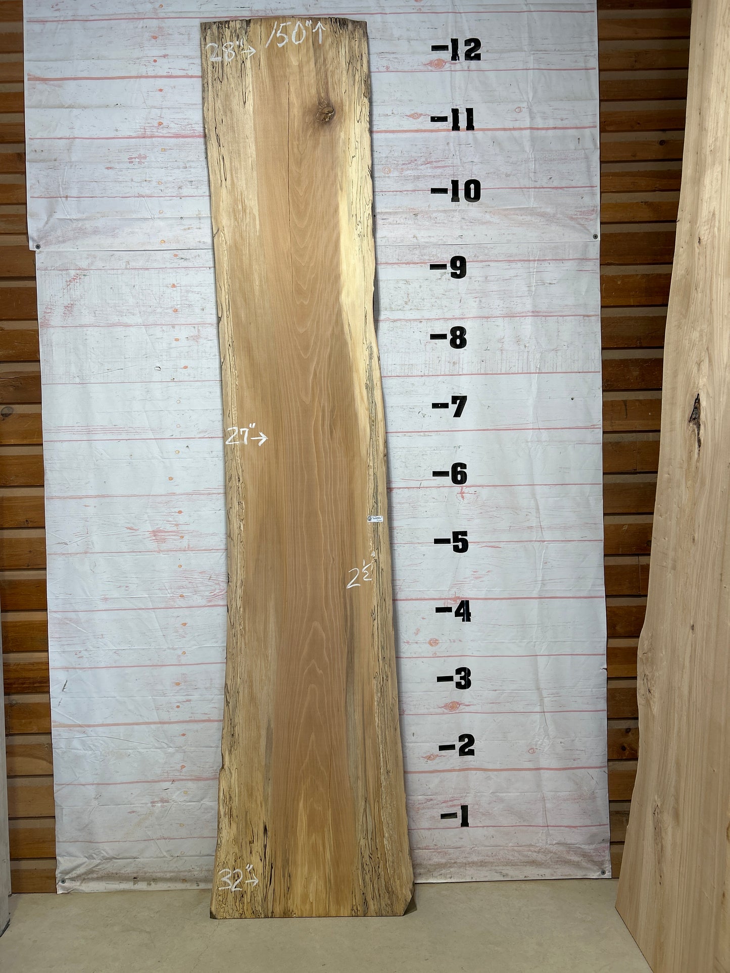 Live Edge Spalted Sycamore Sku#27459-78