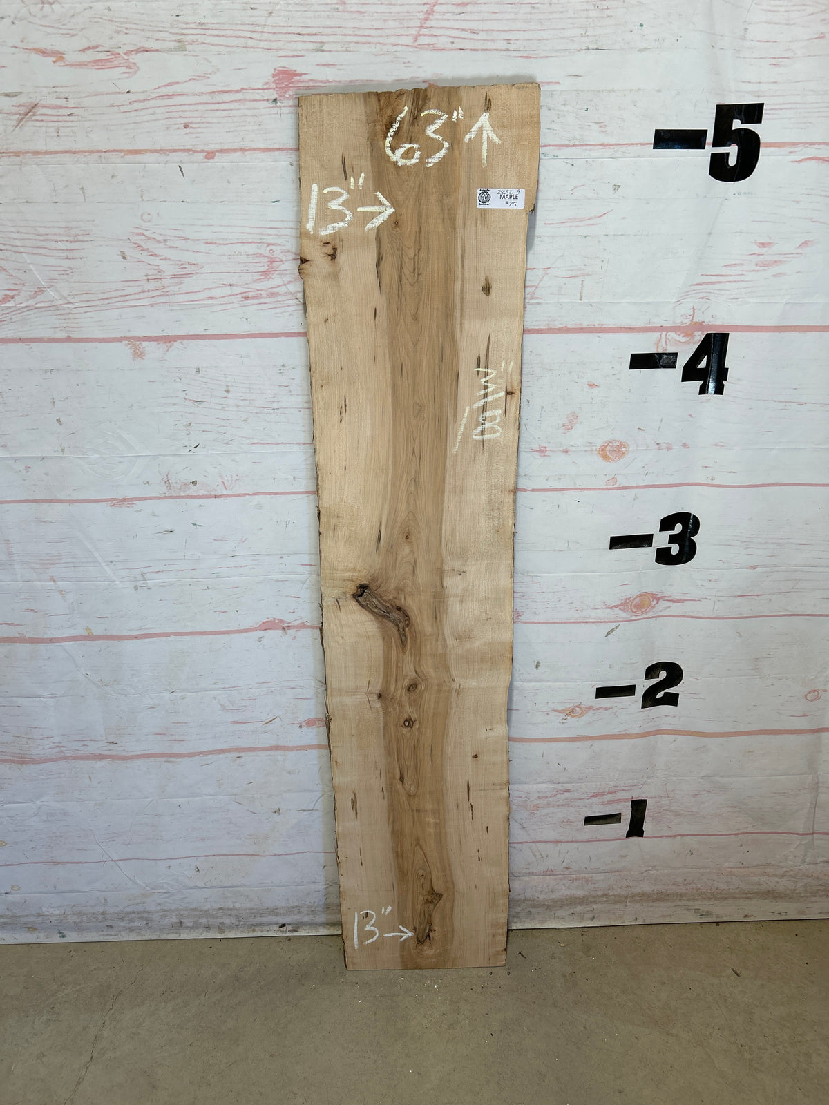 Live Edge Maple Sku#28692B-9